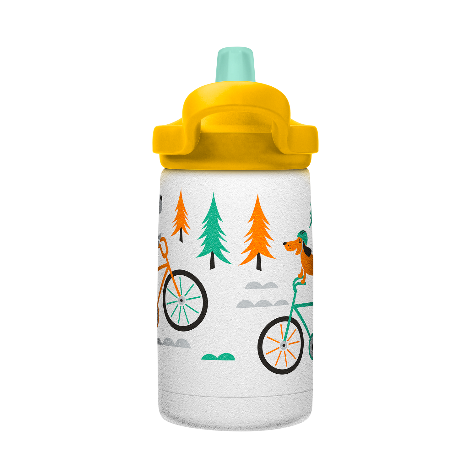 eddy+ Kids SST Vacuum Insulated 12oz, Biking Dogs