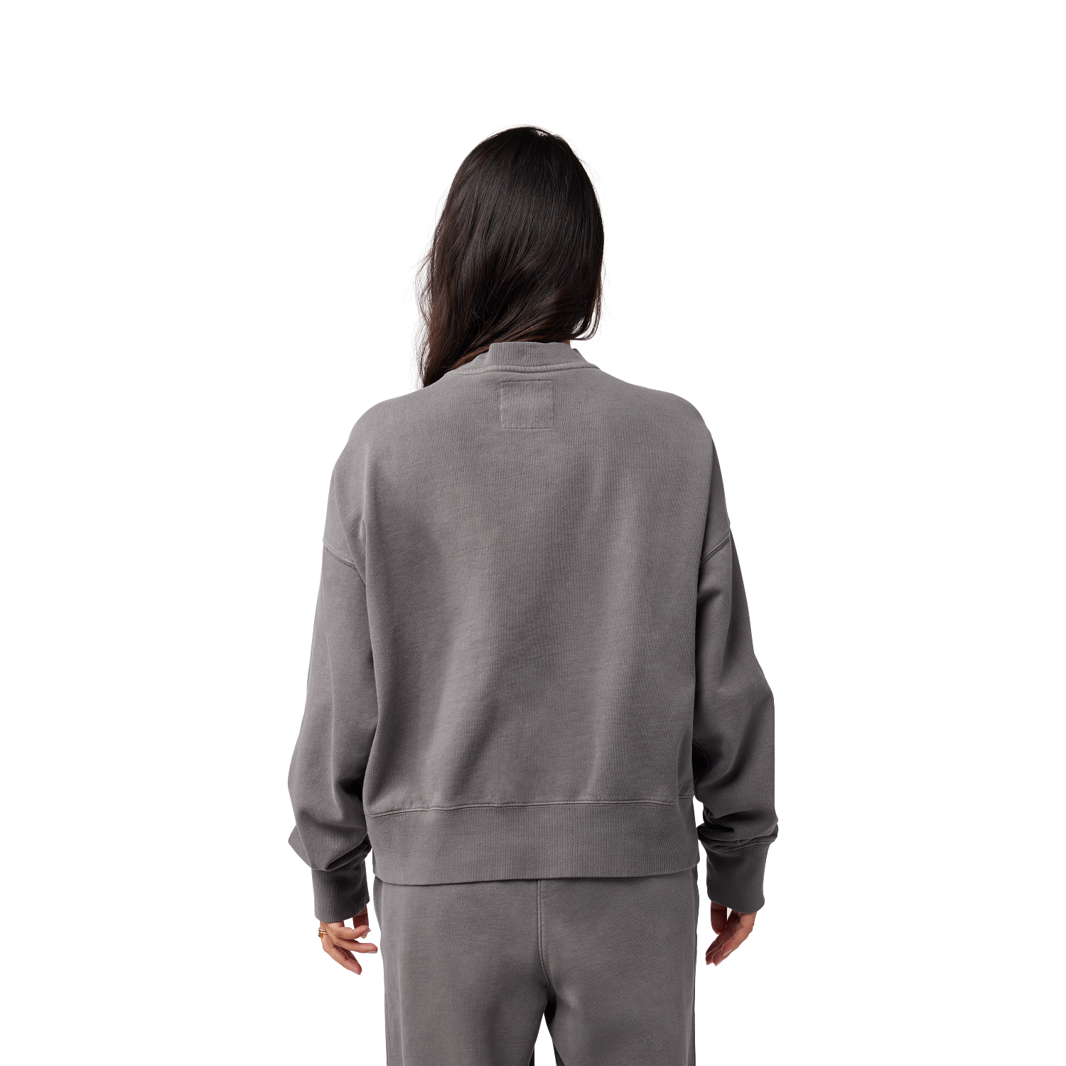 Rundhalspullover Wordmark Oversized - Dame