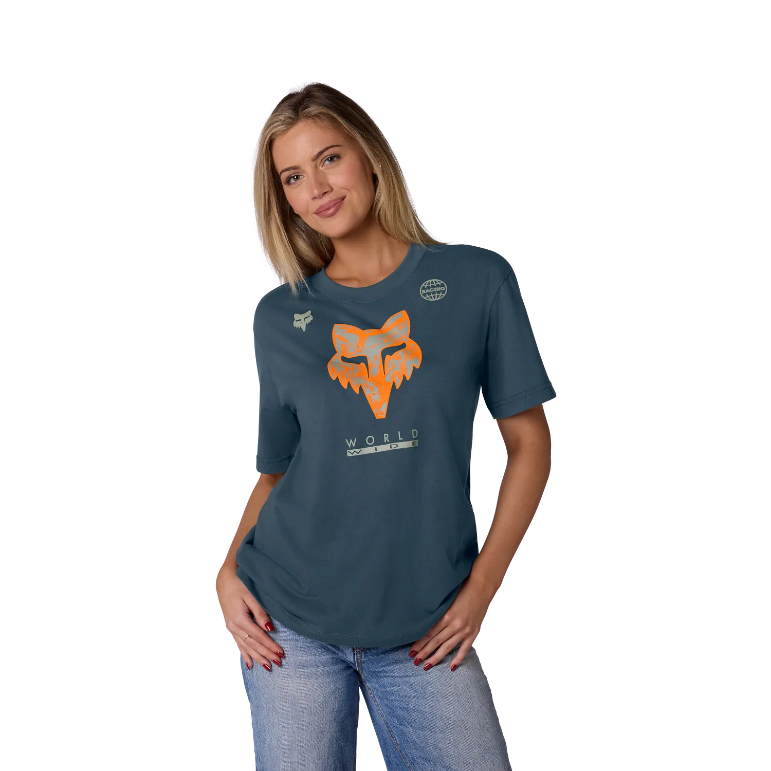 W IMAGE PRINT SS TEE 