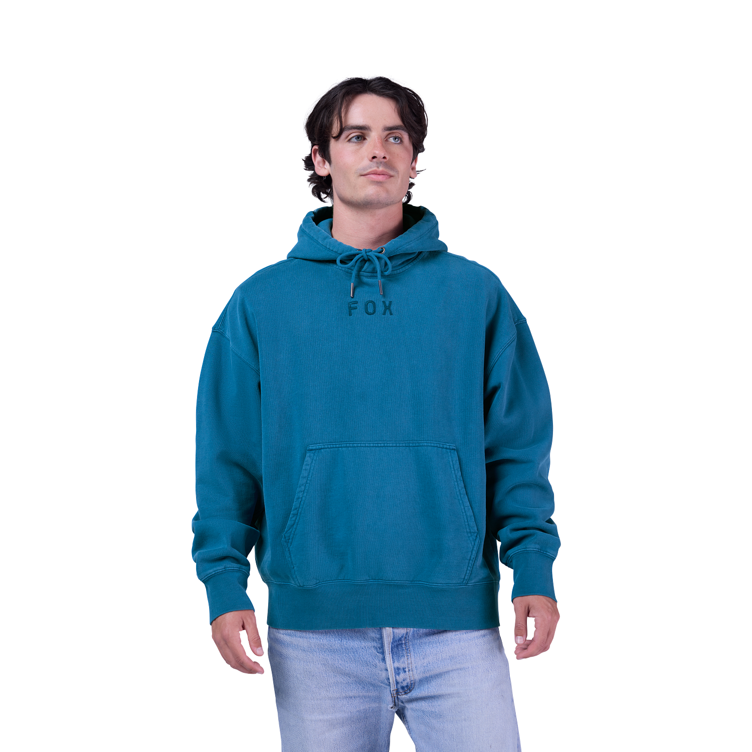 Wordmark oversized pullover-h&aelig;ttetr&oslash;je