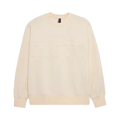 Sudadera oversized con cuello redondo Moto-X