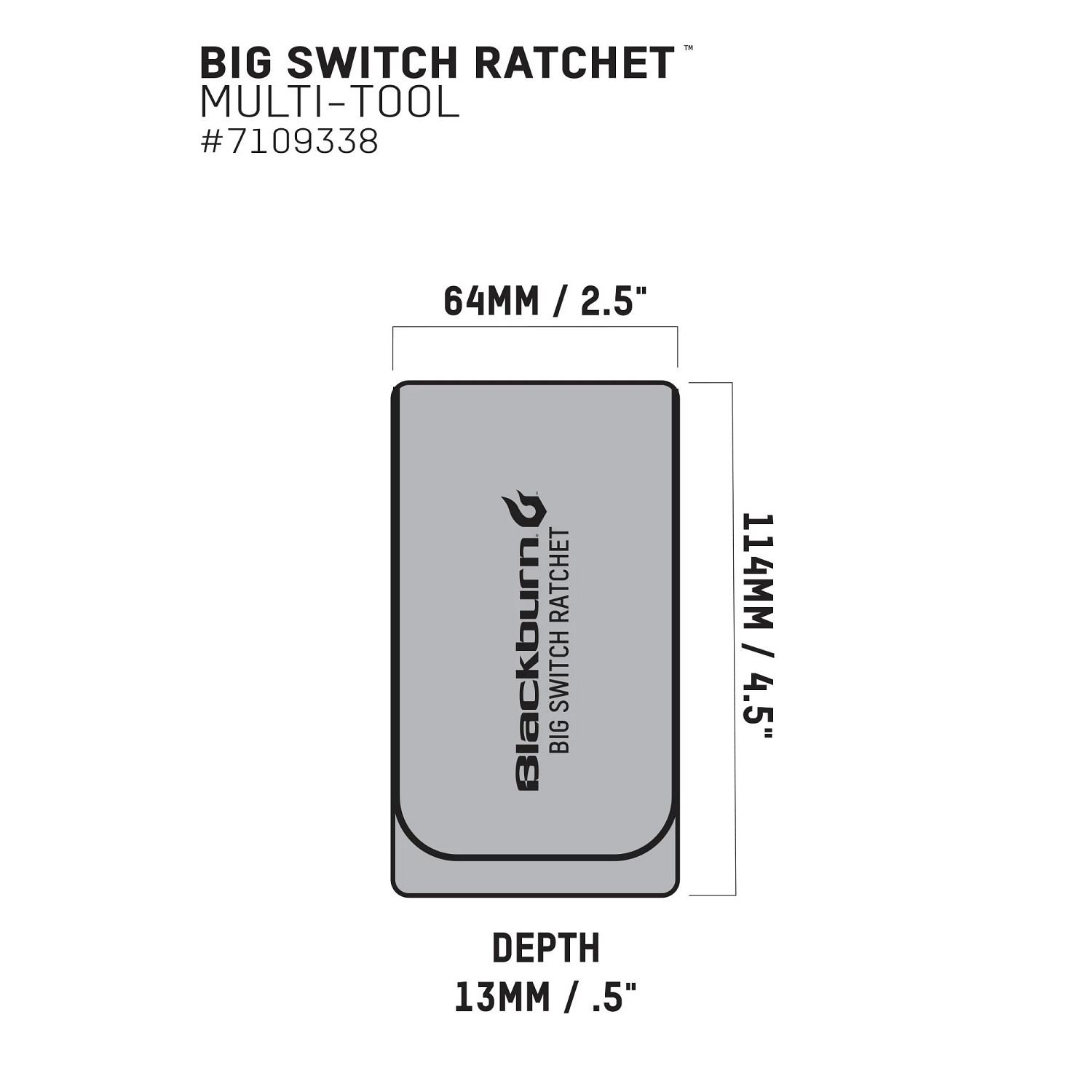BBN BIG SWITCH RATCHET MULTI TOOL