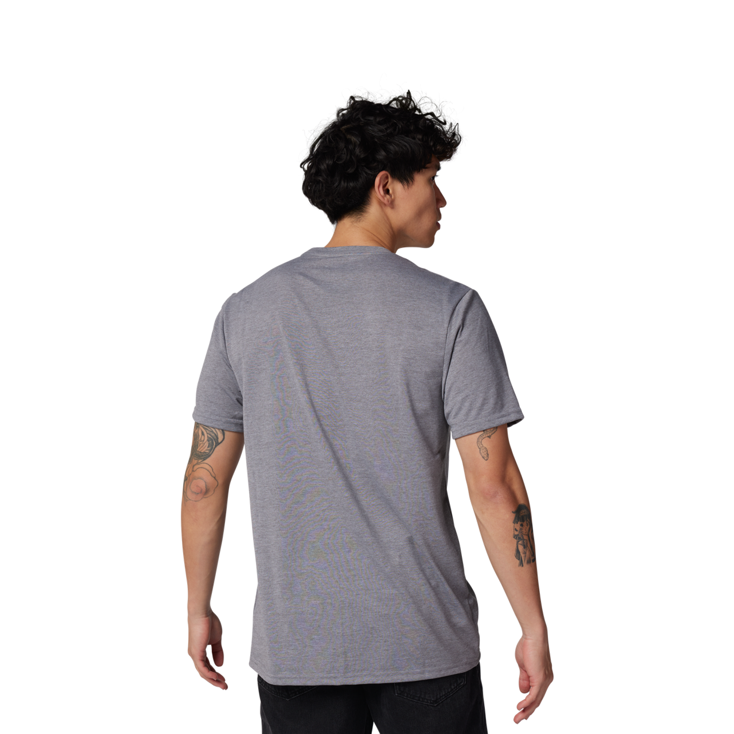 NON STOP SS TECH TEE [HTR GRAPH] M