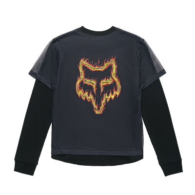FOX LAB DOUBLE LAYER LS TOP [NVY] XS