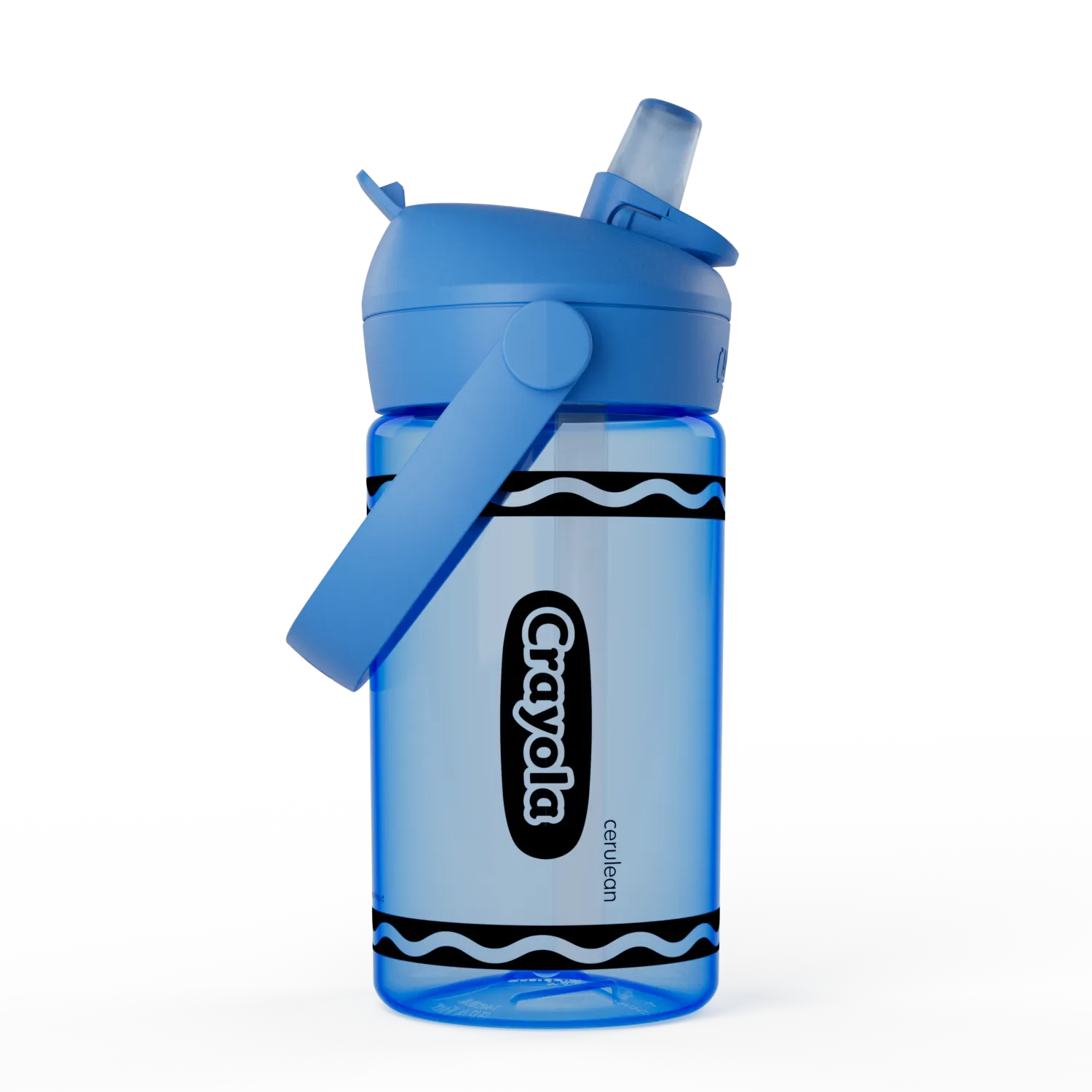 Crayola 14oz Flip Straw, Cerulean