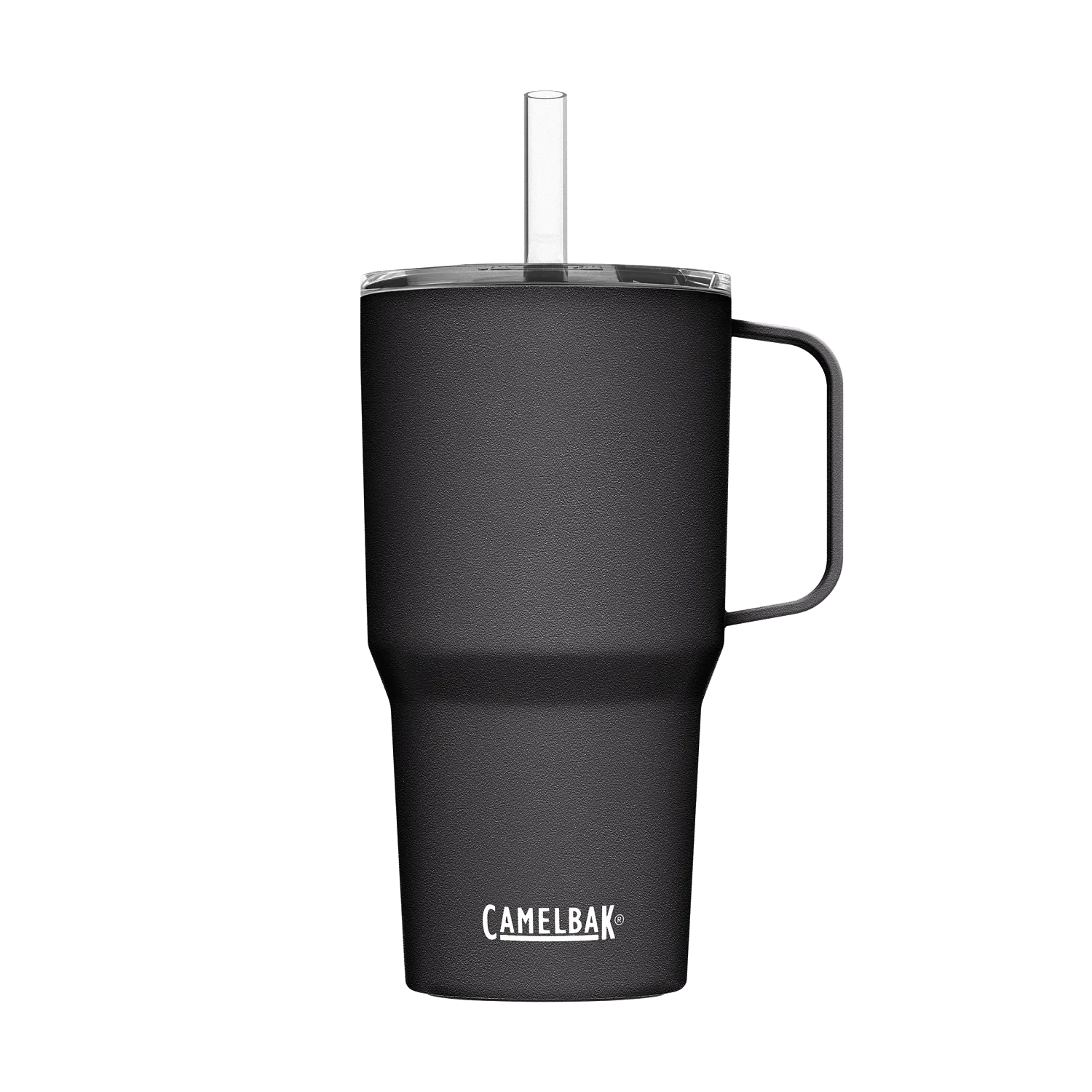 Straw Mug, SST Vacuum Insulated, 24oz, Black