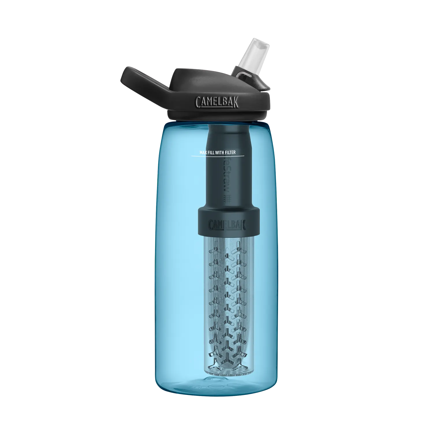 eddy+ 32oz, filtered by LifeStraw, True Blue