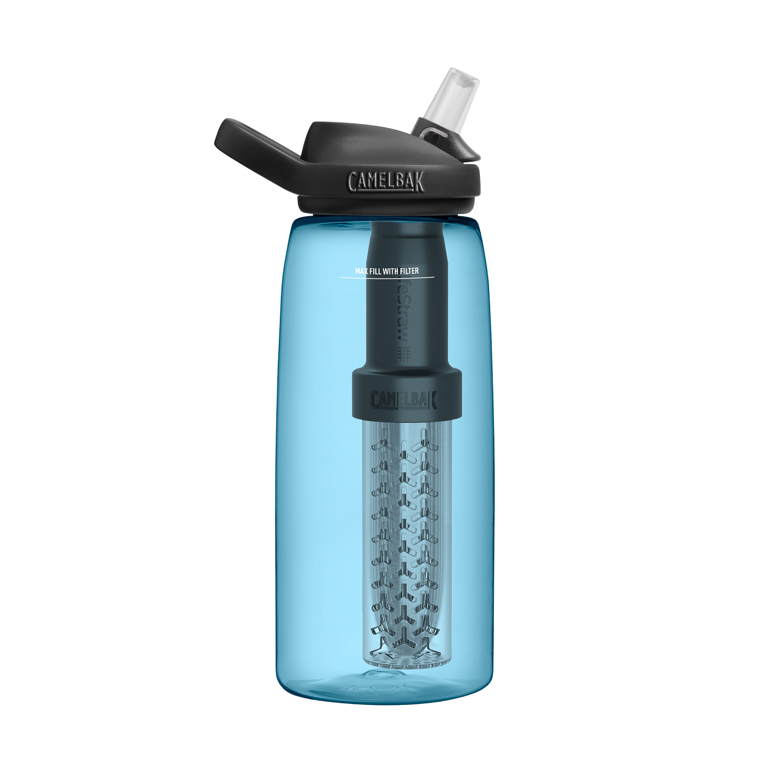 eddy+ 32oz, filtered by LifeStraw, True Blue