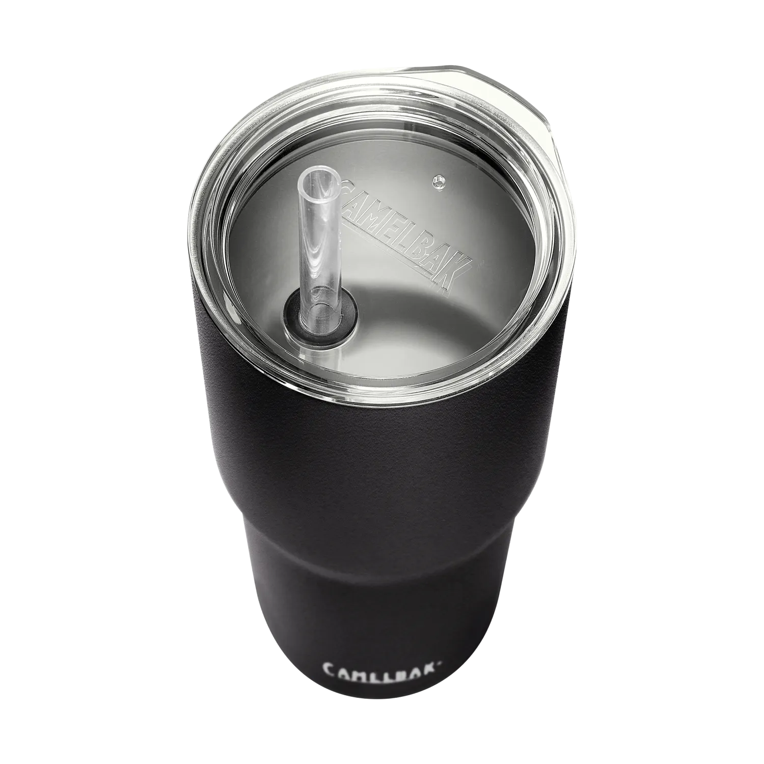 Straw Tumbler, SST Vacuum Insulated 30oz, Black