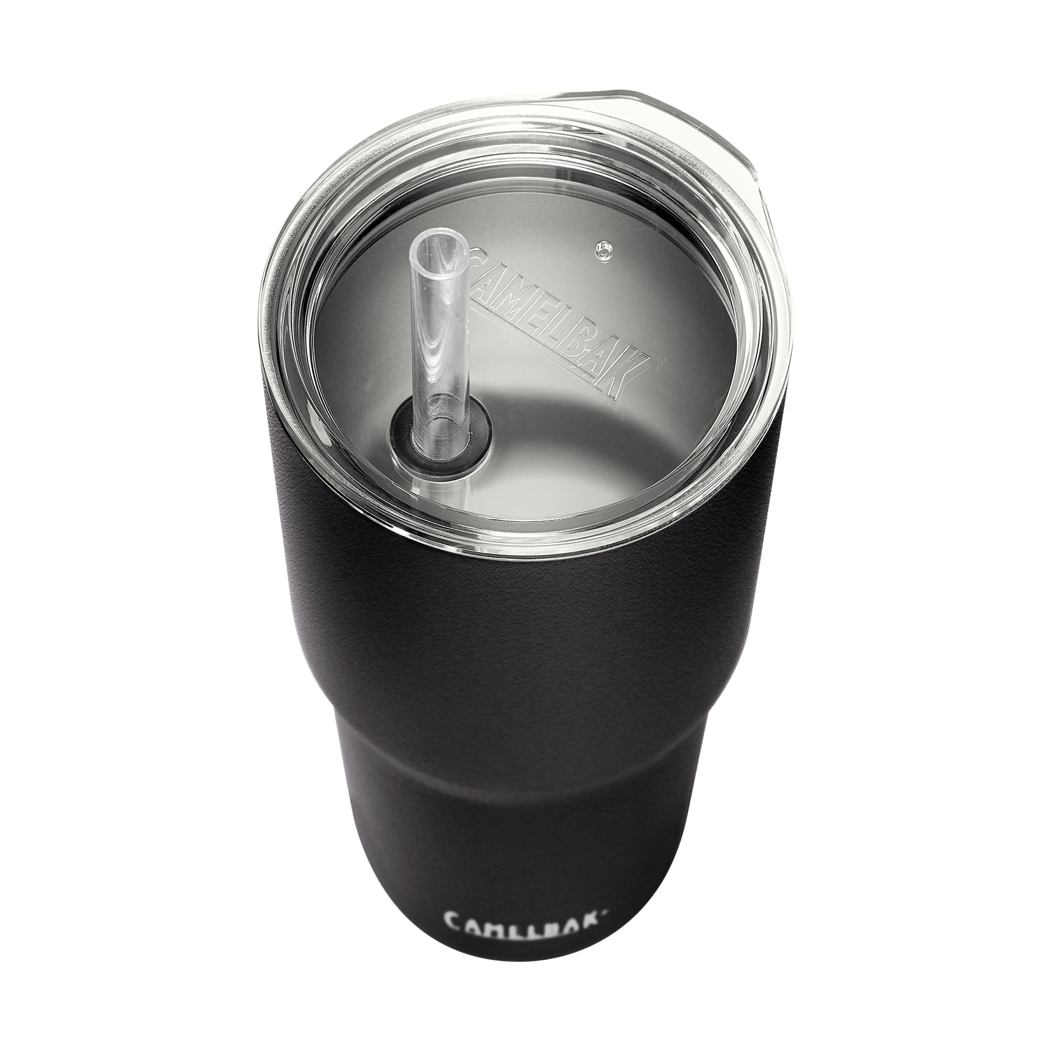 Straw Tumbler, SST Vacuum Insulated 30oz, Black
