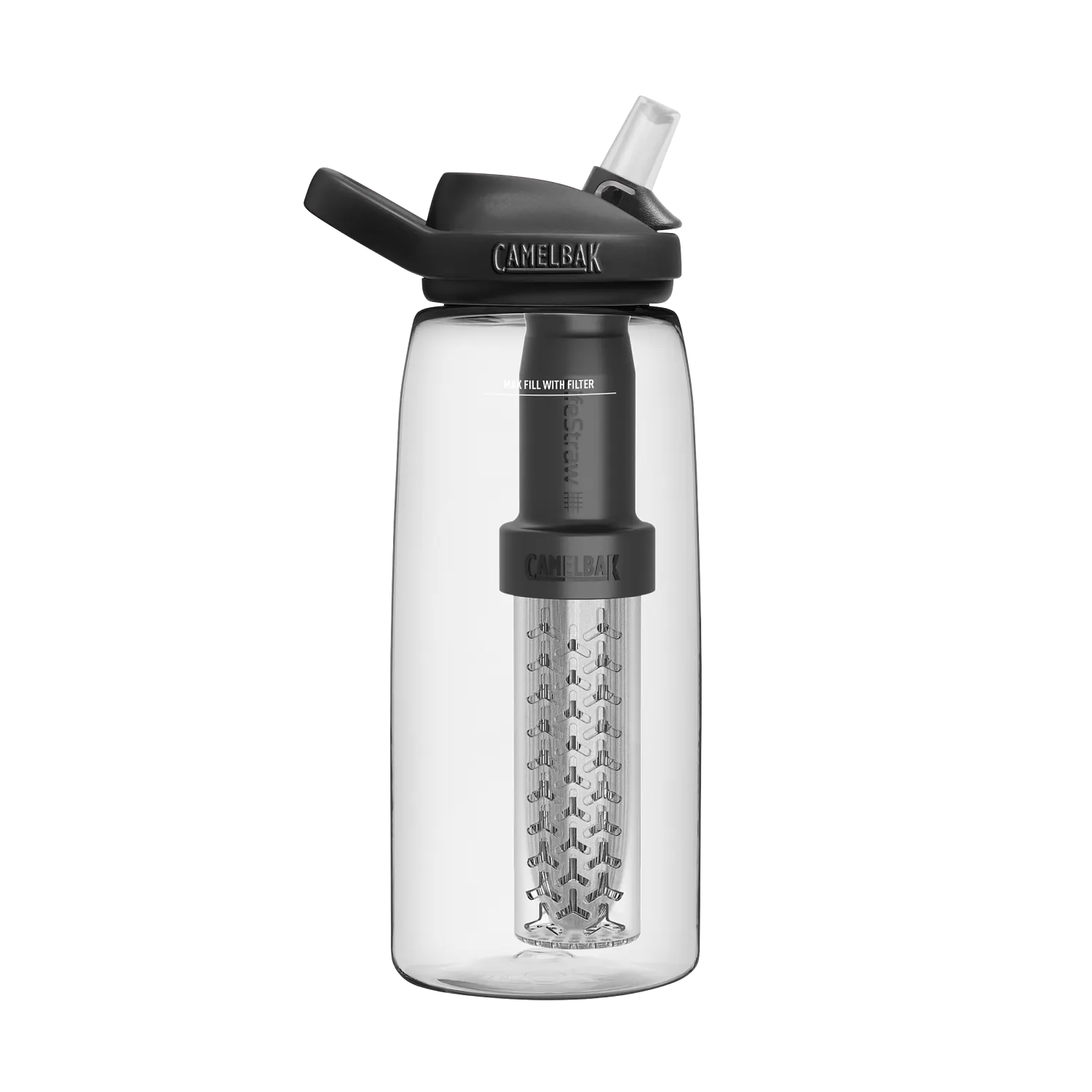 eddy+ 32oz, filtered by LifeStraw, Clear