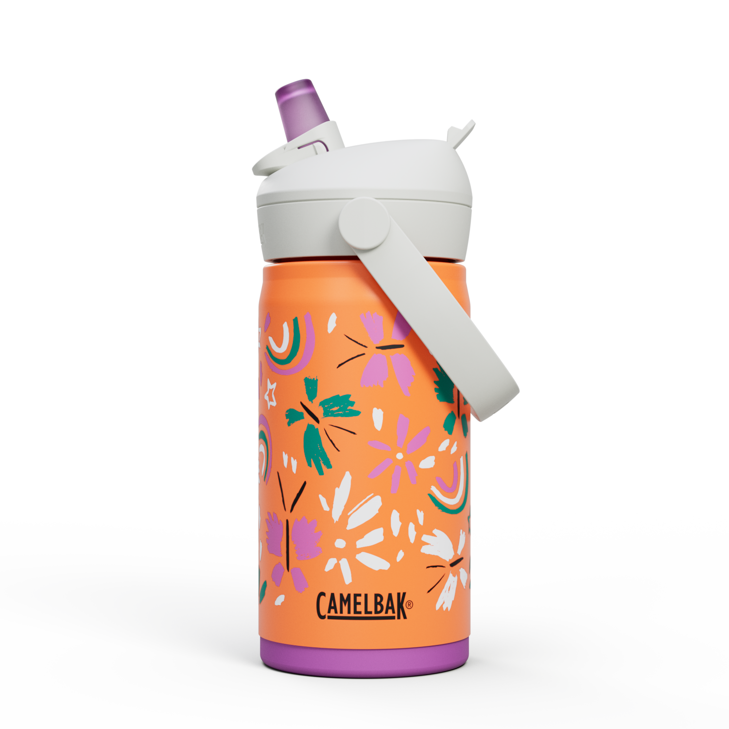 Thrive Flip Straw Kids VSS 12oz, Butterfly Rainbow