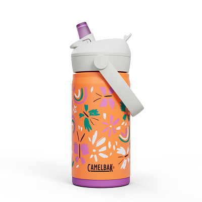 Thrive&trade; Flip Straw Kids 12oz Bottle, Insulated Stainless Steel