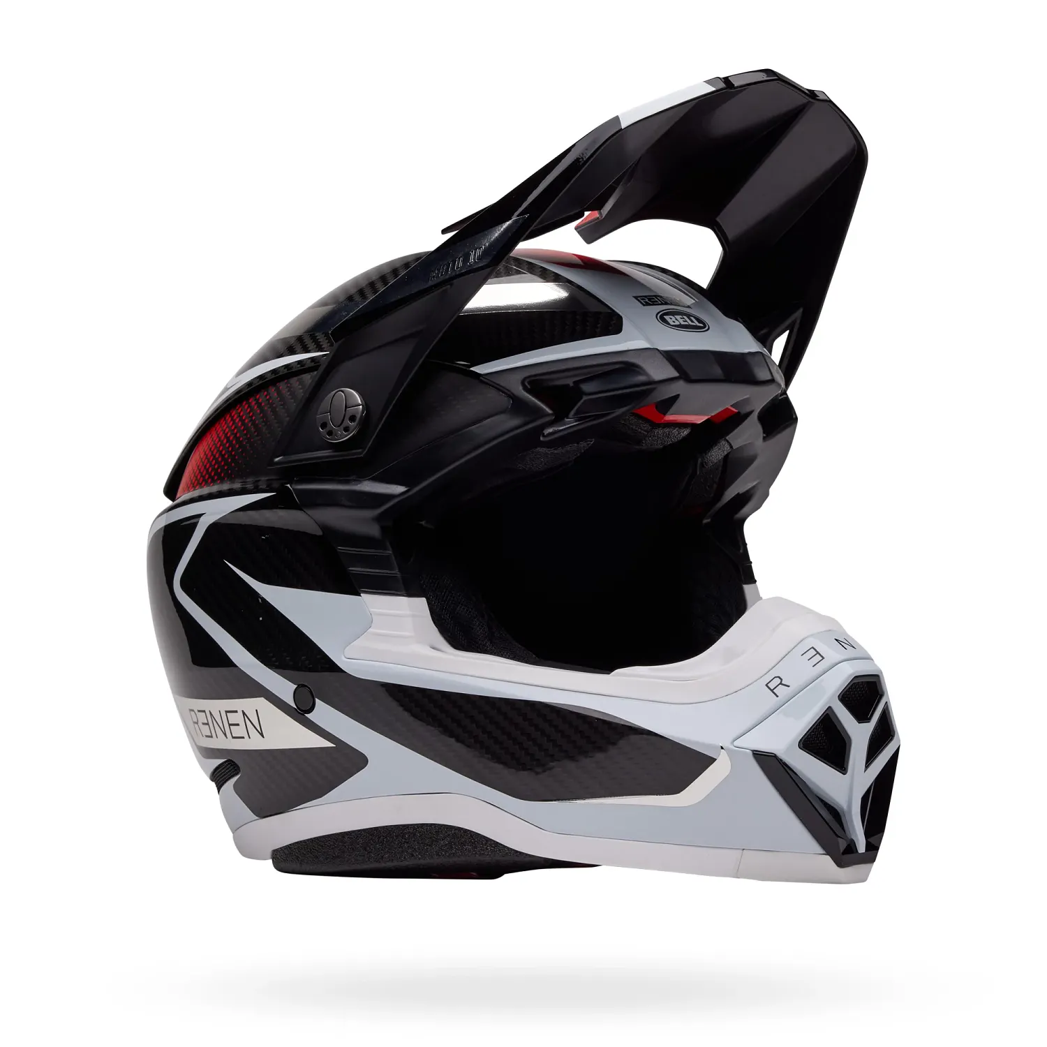 PS MOTO-10 SPHR RN RAYCON M/G BK/WH S
