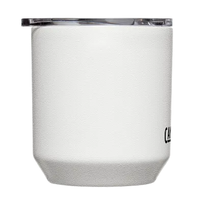 Rocks Tumbler, SST Vacuum Insulated, 10oz, White