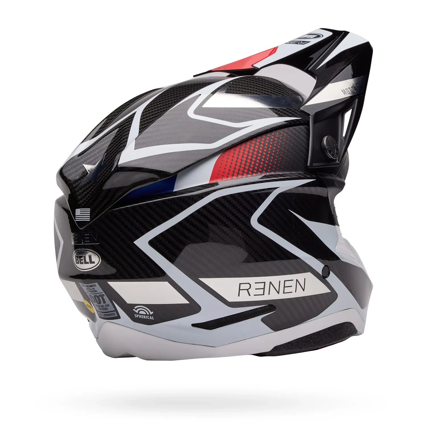 PS MOTO-10 SPHR RN RAYCON M/G BK/WH S