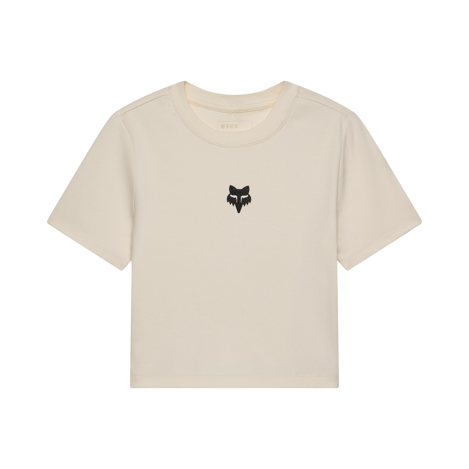 Womens Fox Head Rib Baby Tee