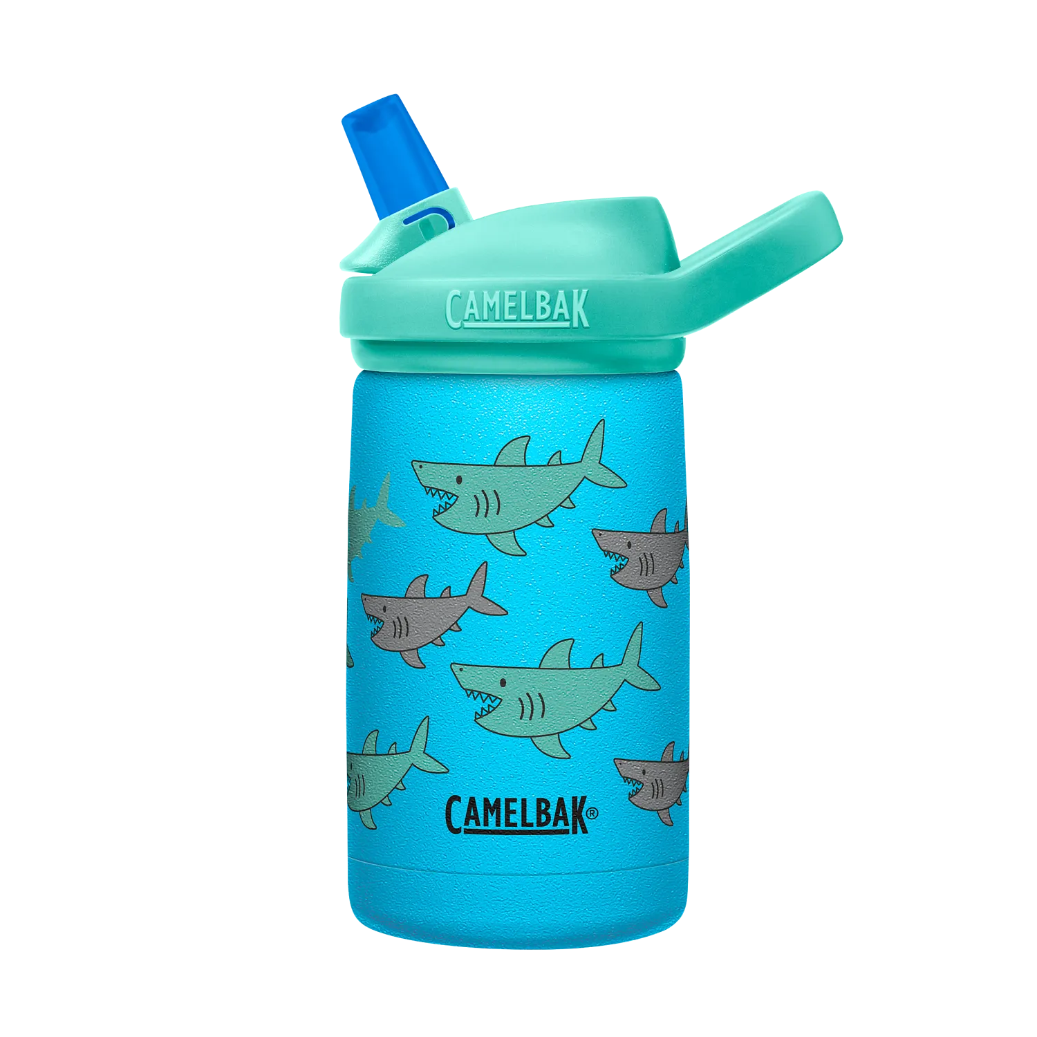 eddy+ Kids SST Vacuum Insulated 12oz, School of Sharks