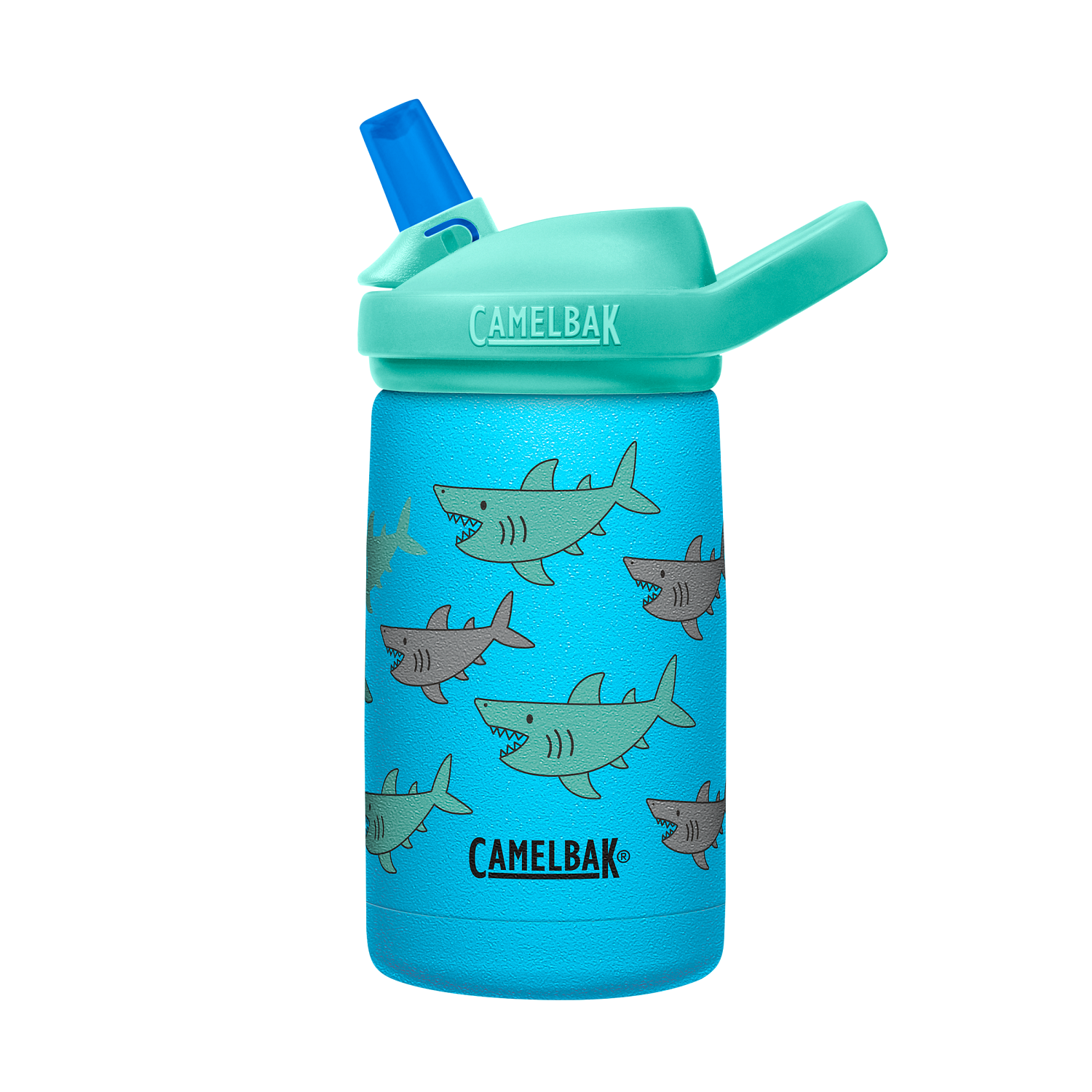 eddy+ Kids SST Vacuum Insulated 12oz, School of Sharks