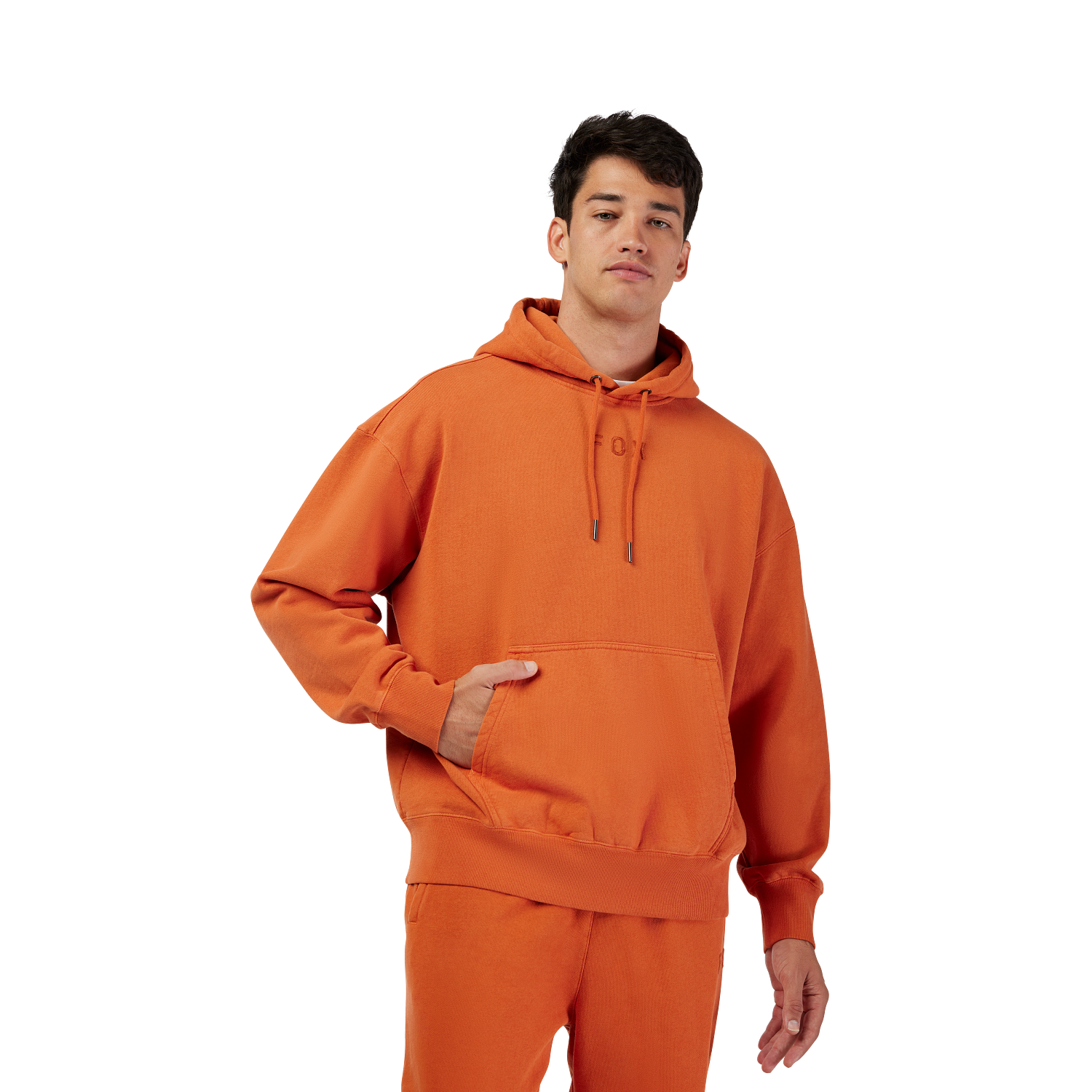 Wordmark oversized pullover-h&aelig;ttetr&oslash;je