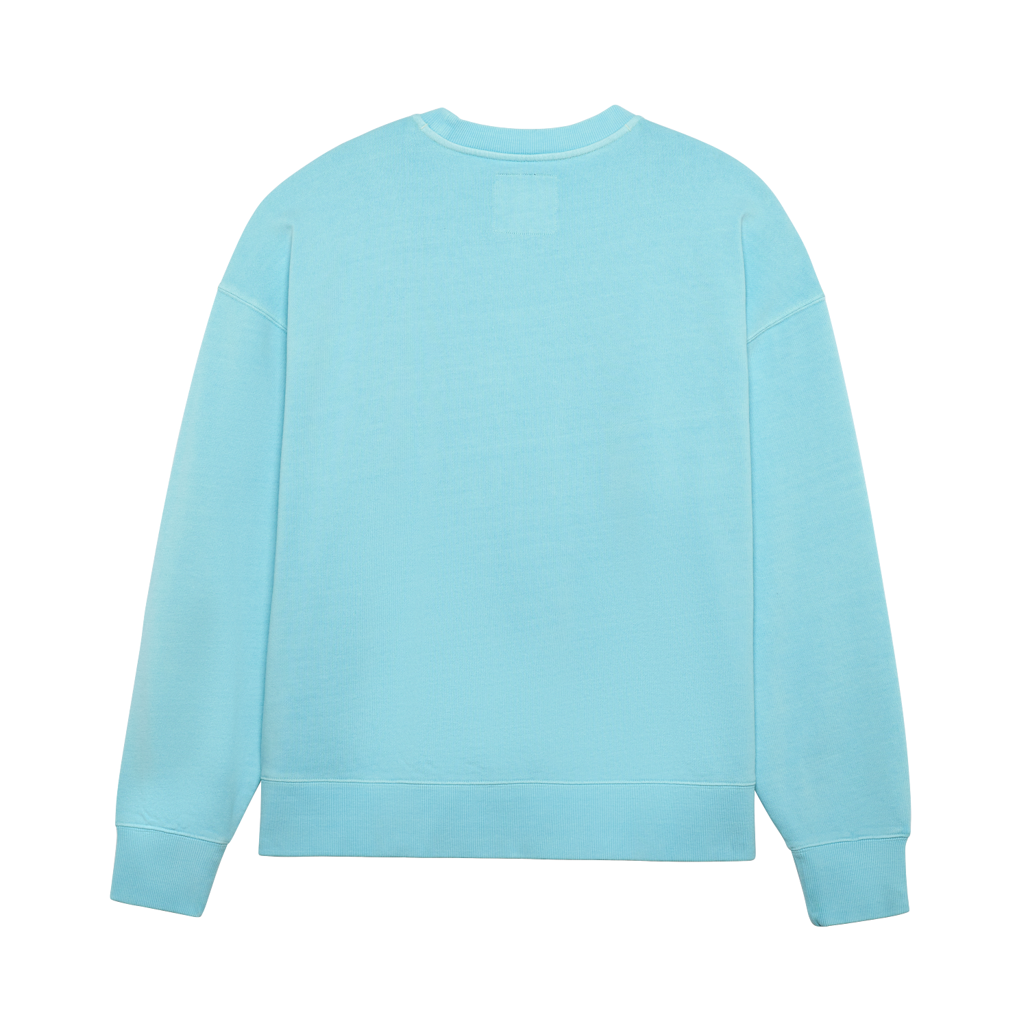 WORDMARK OVERSIZED FLEECE CREW [LT BLU] S