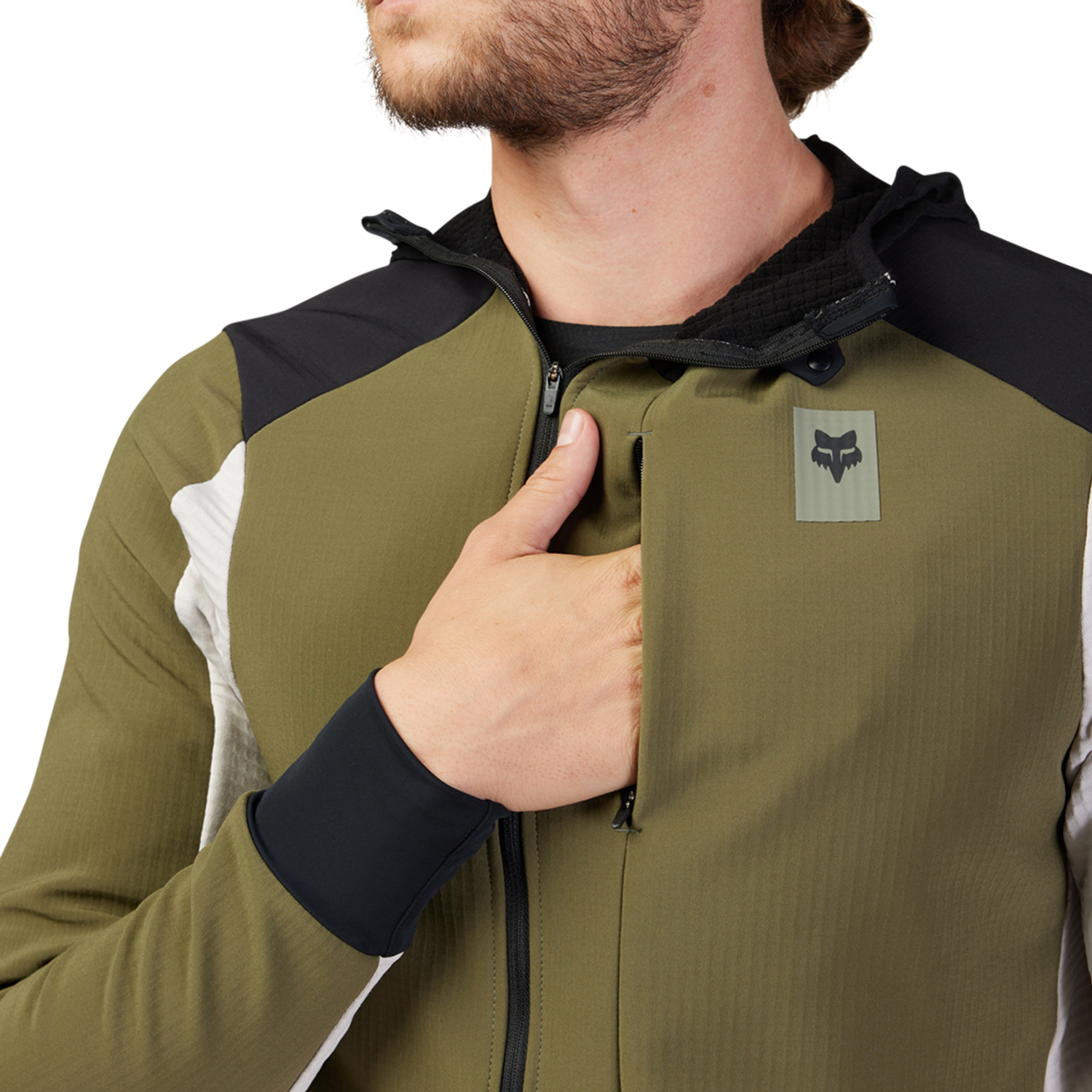 DEFEND THERMAL HOODIE [OLV GRN] S