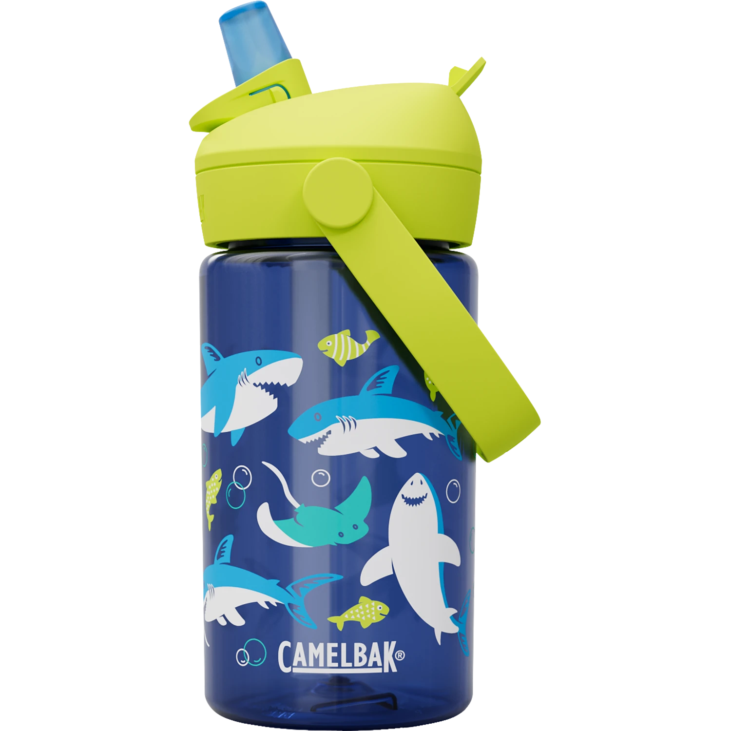 Thrive Flip Straw Kids 14oz, Sharks and Rays