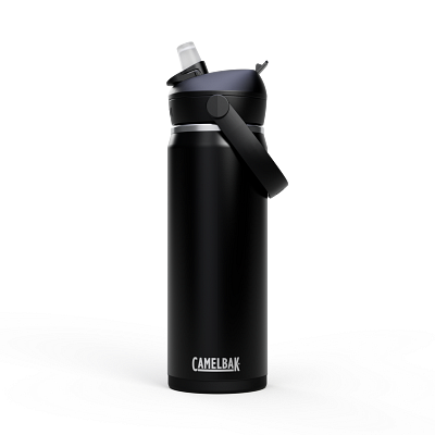 Botella t&eacute;rmica Thrive&trade; Flip Straw 600 ml &ndash; acero inoxidable