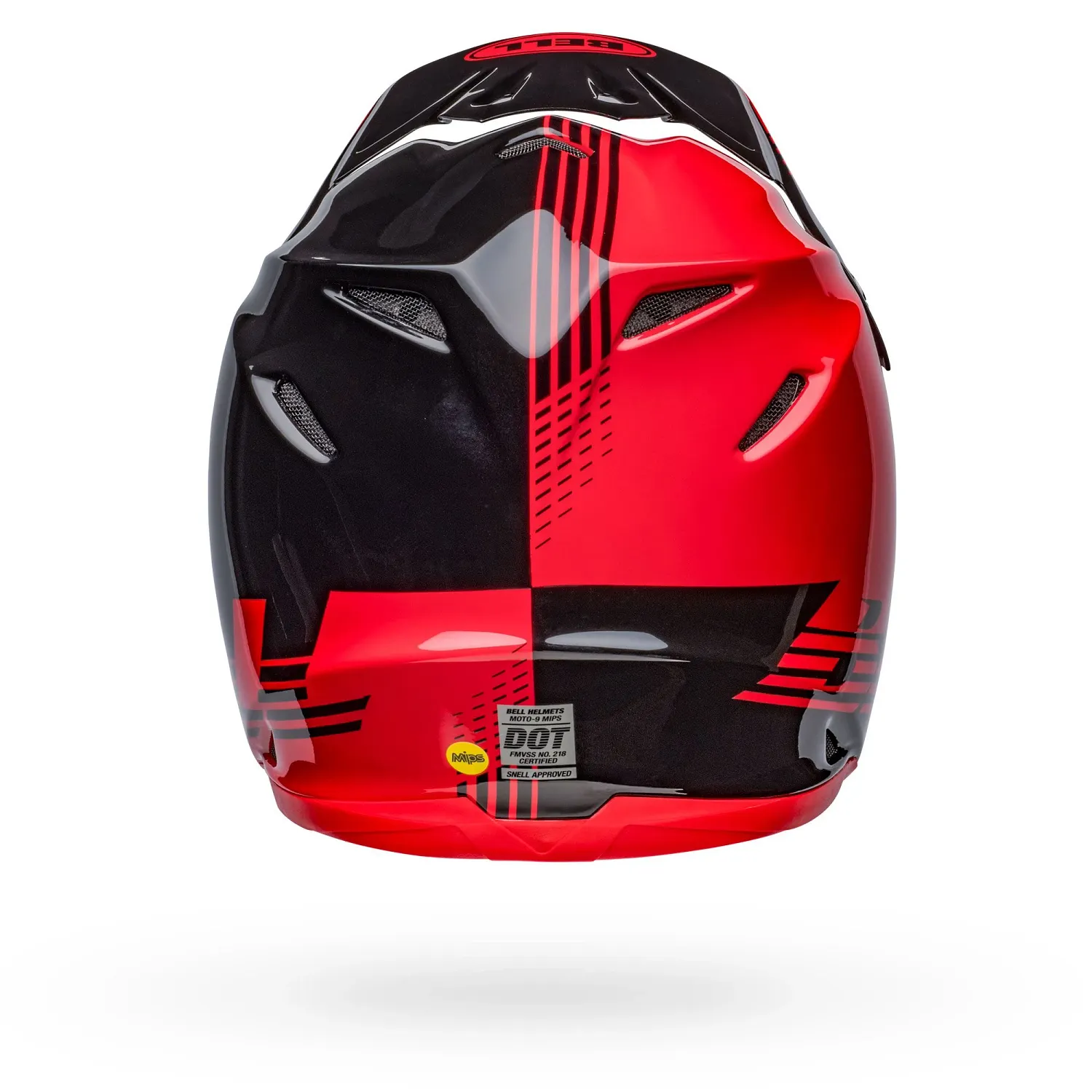 PS MOTO-9 MIPS LOUVER BK/RD M