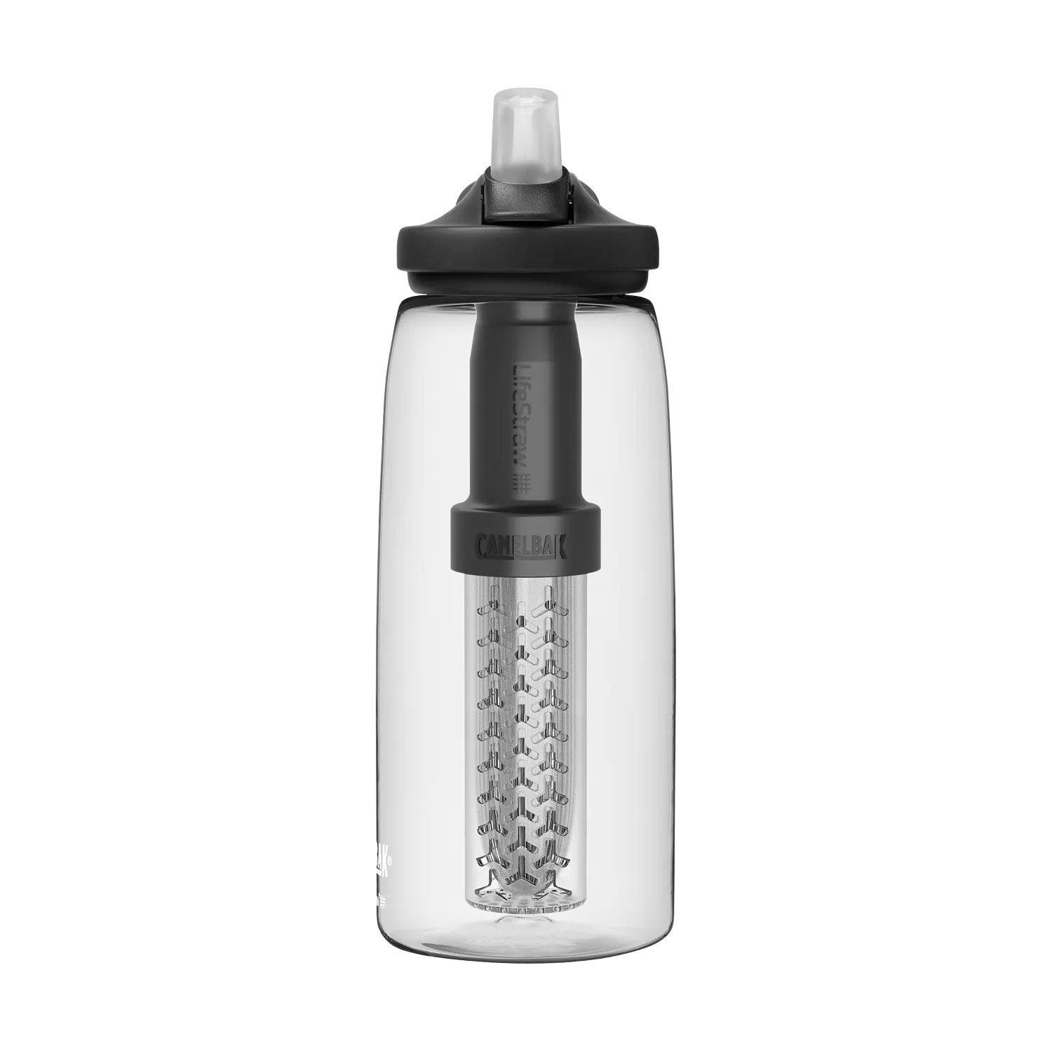 eddy+ 32oz, filtered by LifeStraw, Clear