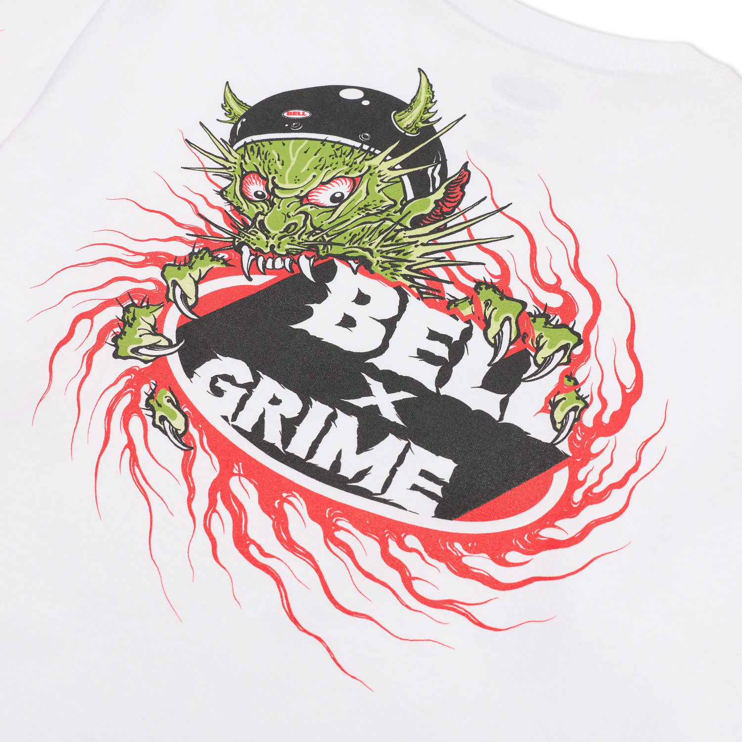 T-shirt manches longues Bell x Grime Flamed Demon