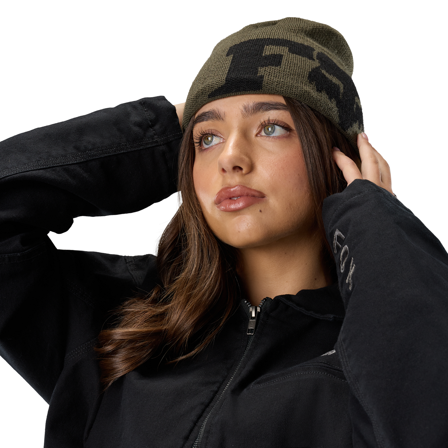 F HEAD X JACQUARD BEANIE [OLV GRN] OS