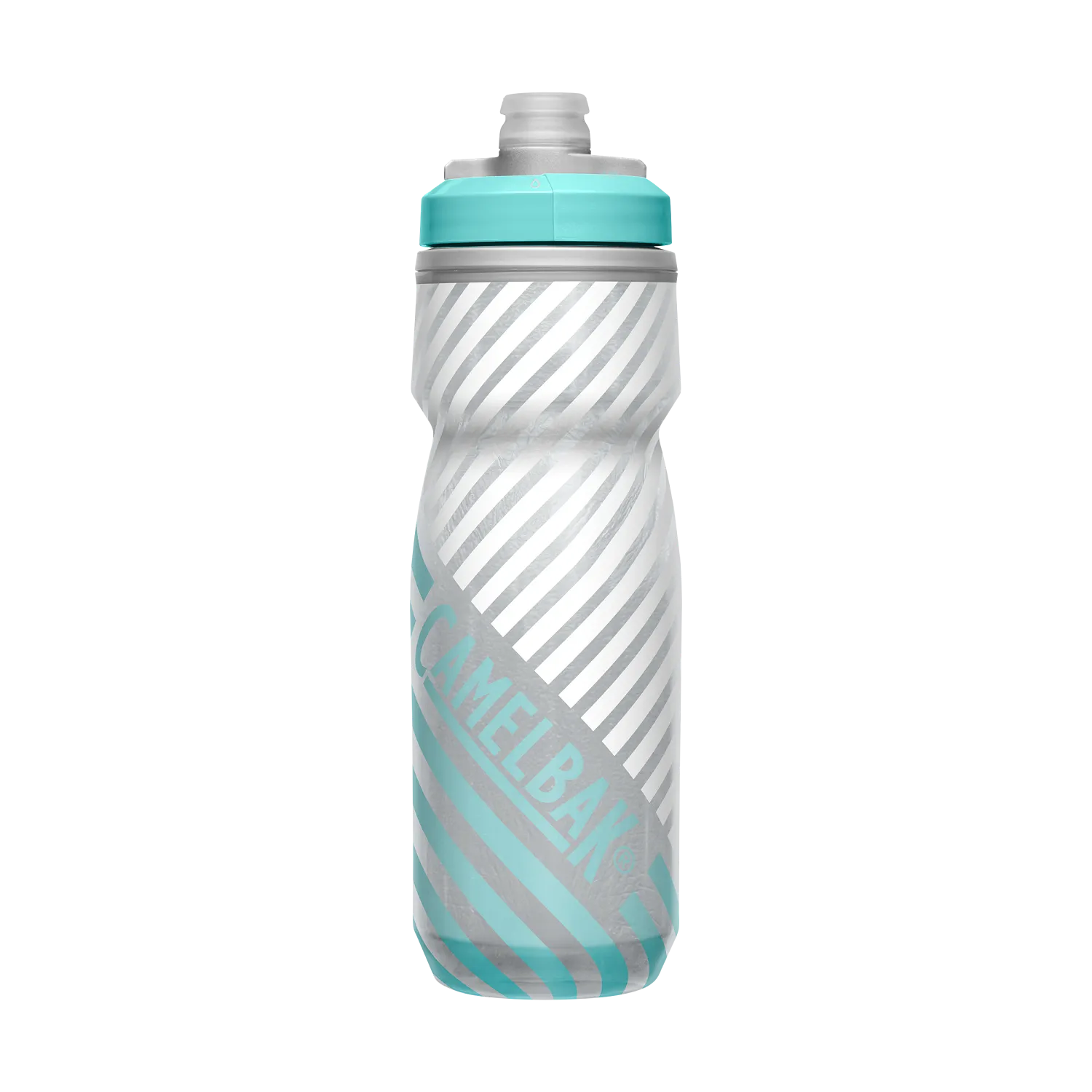 Podium Chill Outdoor 21oz, Grey/Teal Stripe