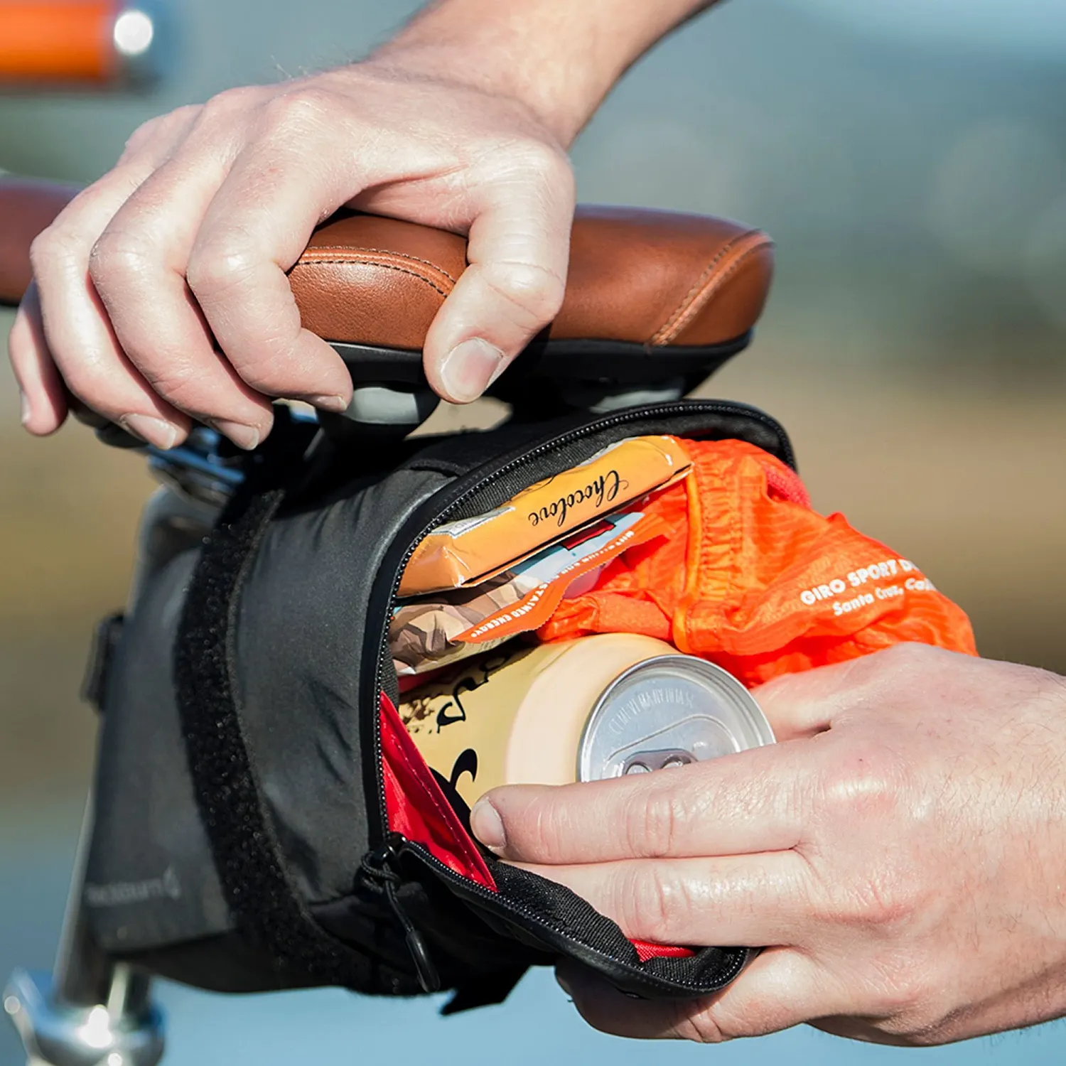 BBN GRID LARGE SEAT BAG BK REFLECTIVE 25