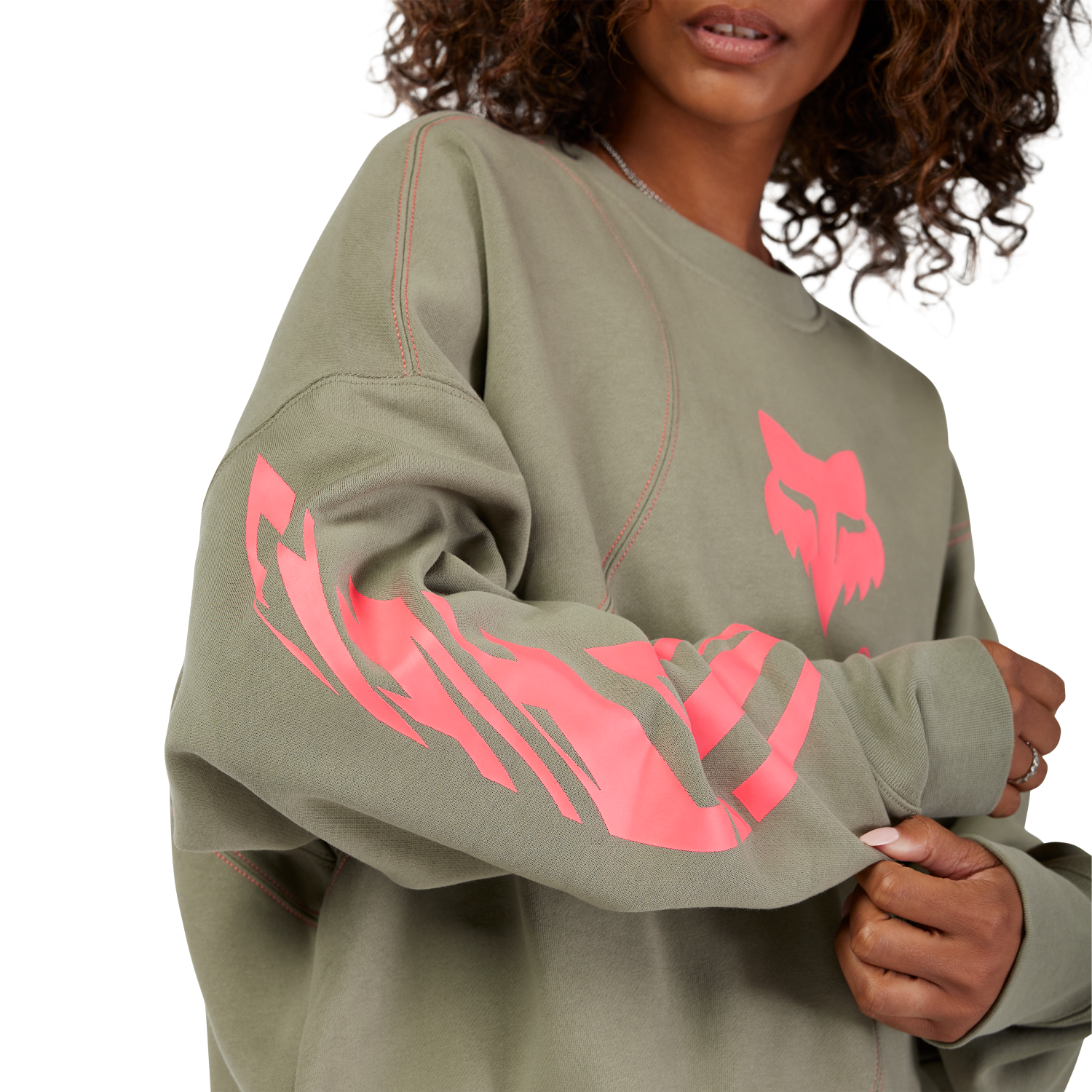 Womens Elevated Oversized Crew Sweatshirt