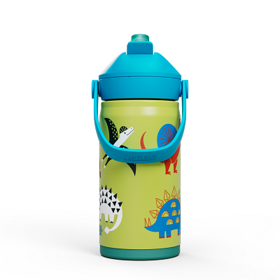 Thrive Flip Straw Kids VSS 12oz, Dino Jam