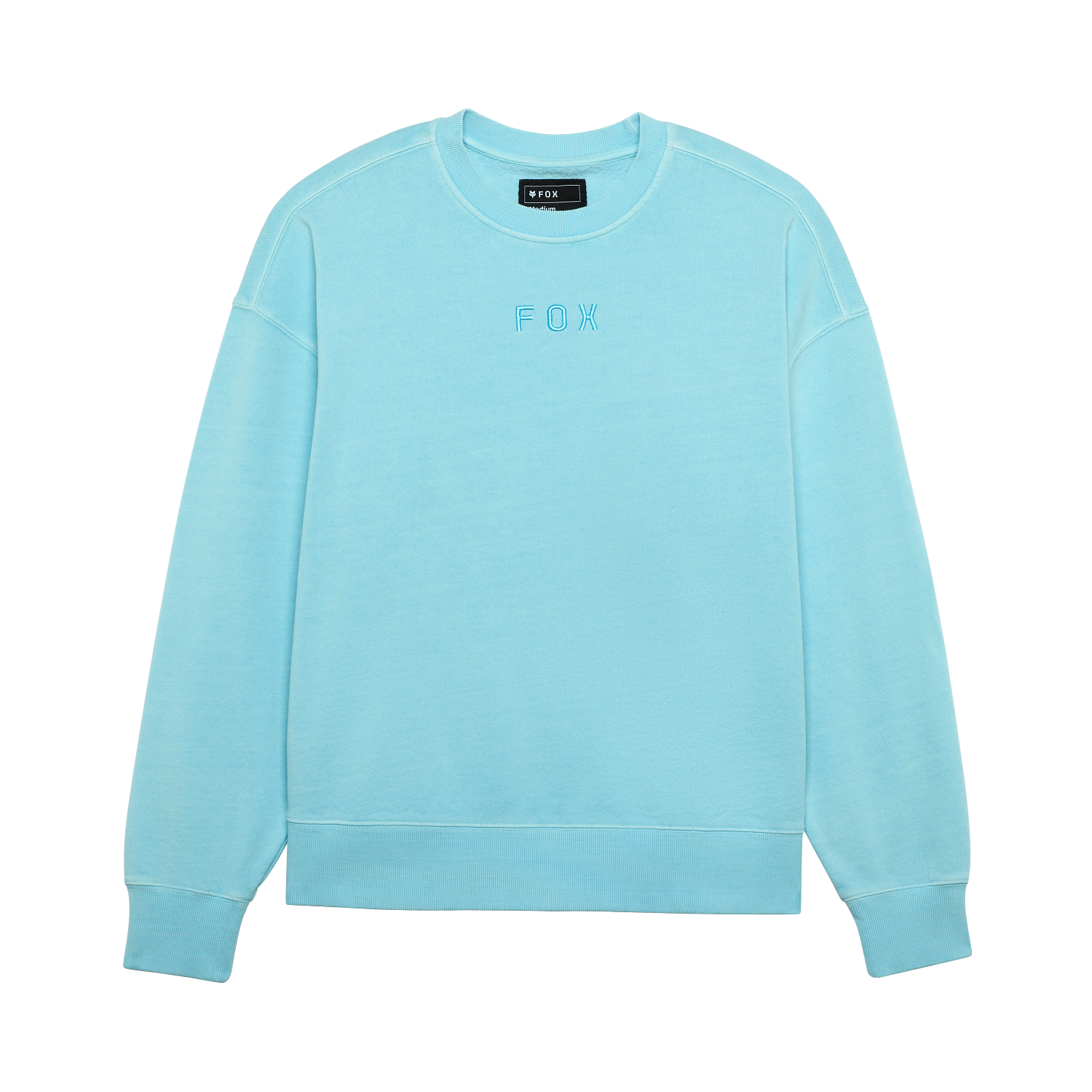 Wordmark oversized pullover med rund halsudsk&aelig;ring