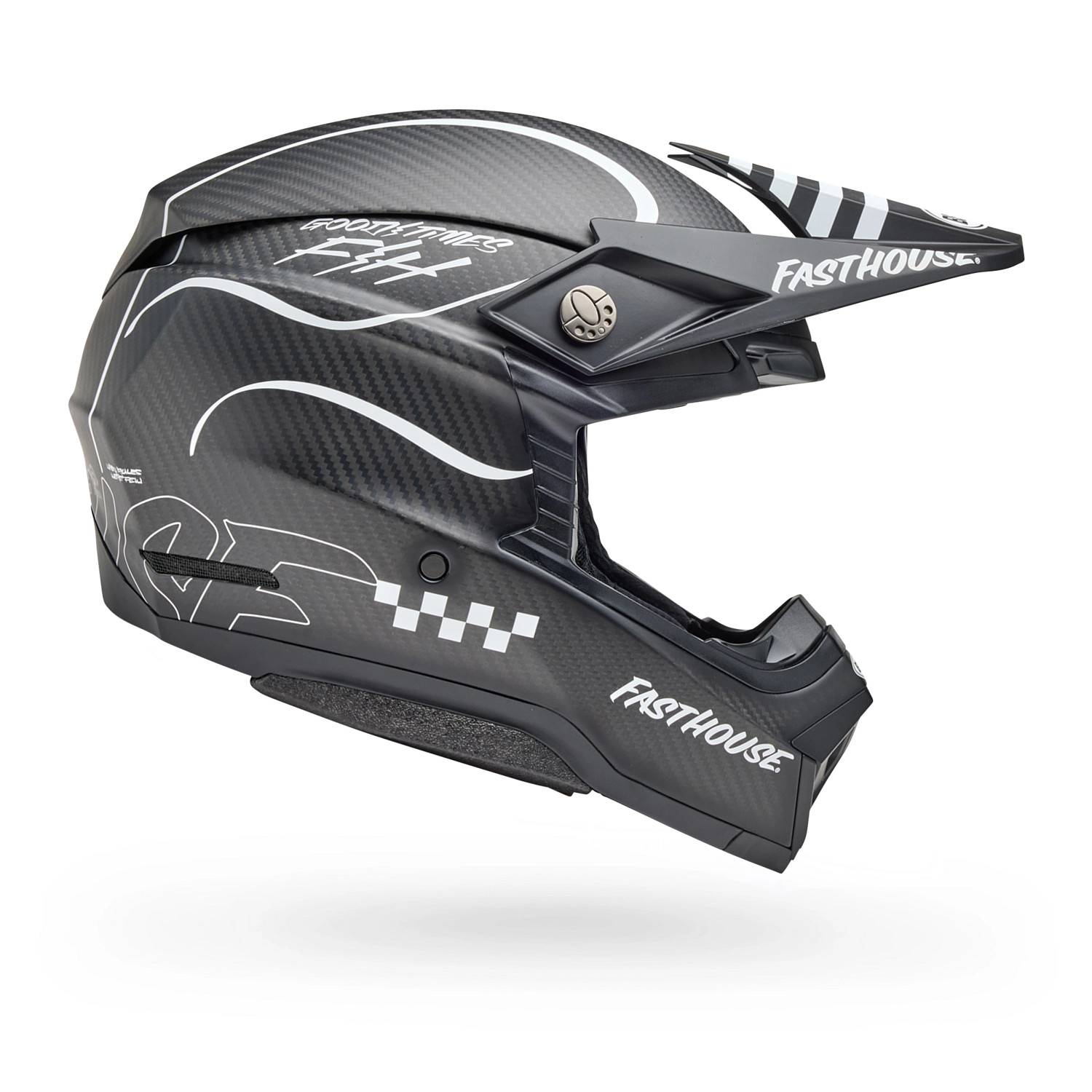 PS MOTO-10 SPHR FH RAVEN MT BK/WH L