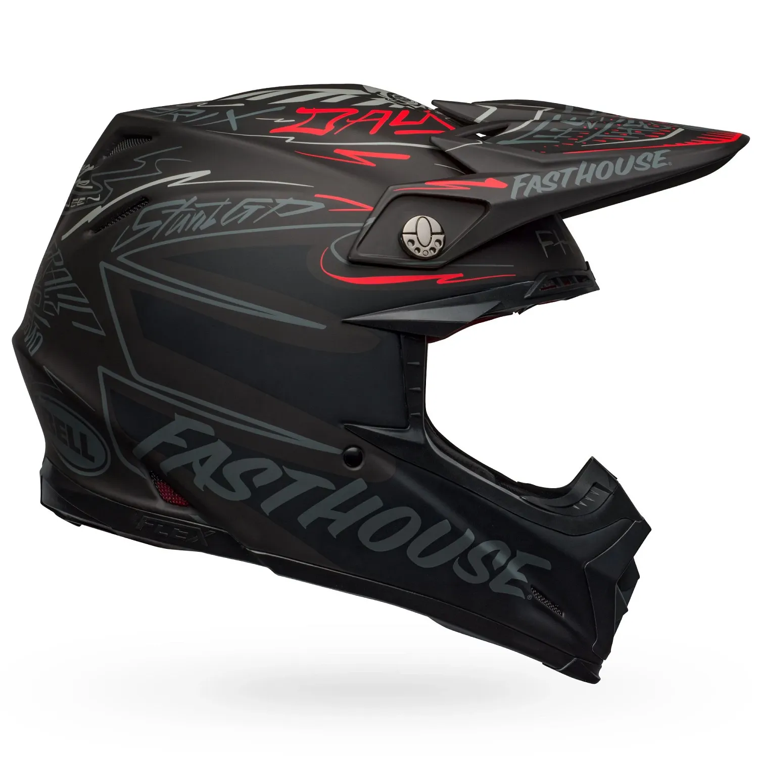 PS MOTO-9 FLEX FHDID21 MT BK/GY/RD S