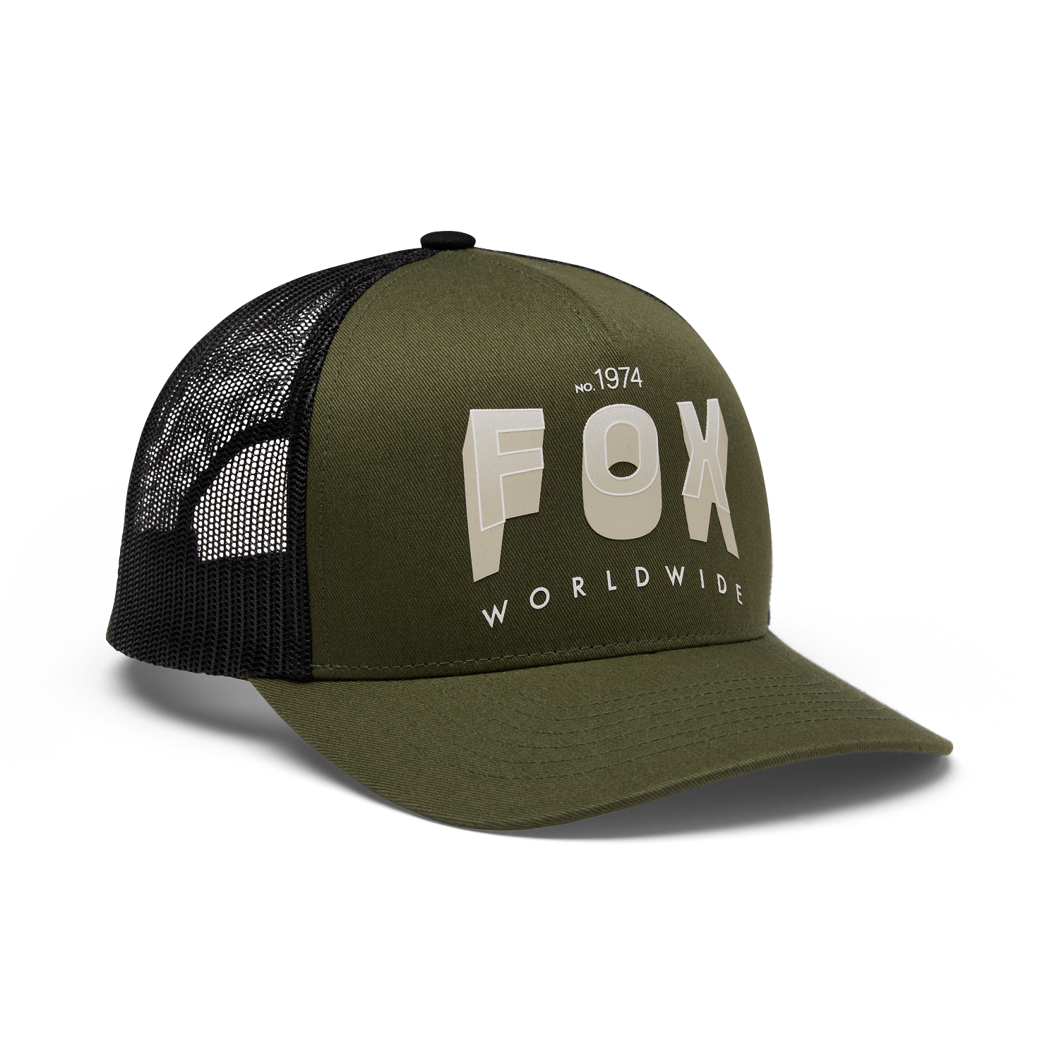 BLOCK MESH TRUCKER HAT [ARMY] OS