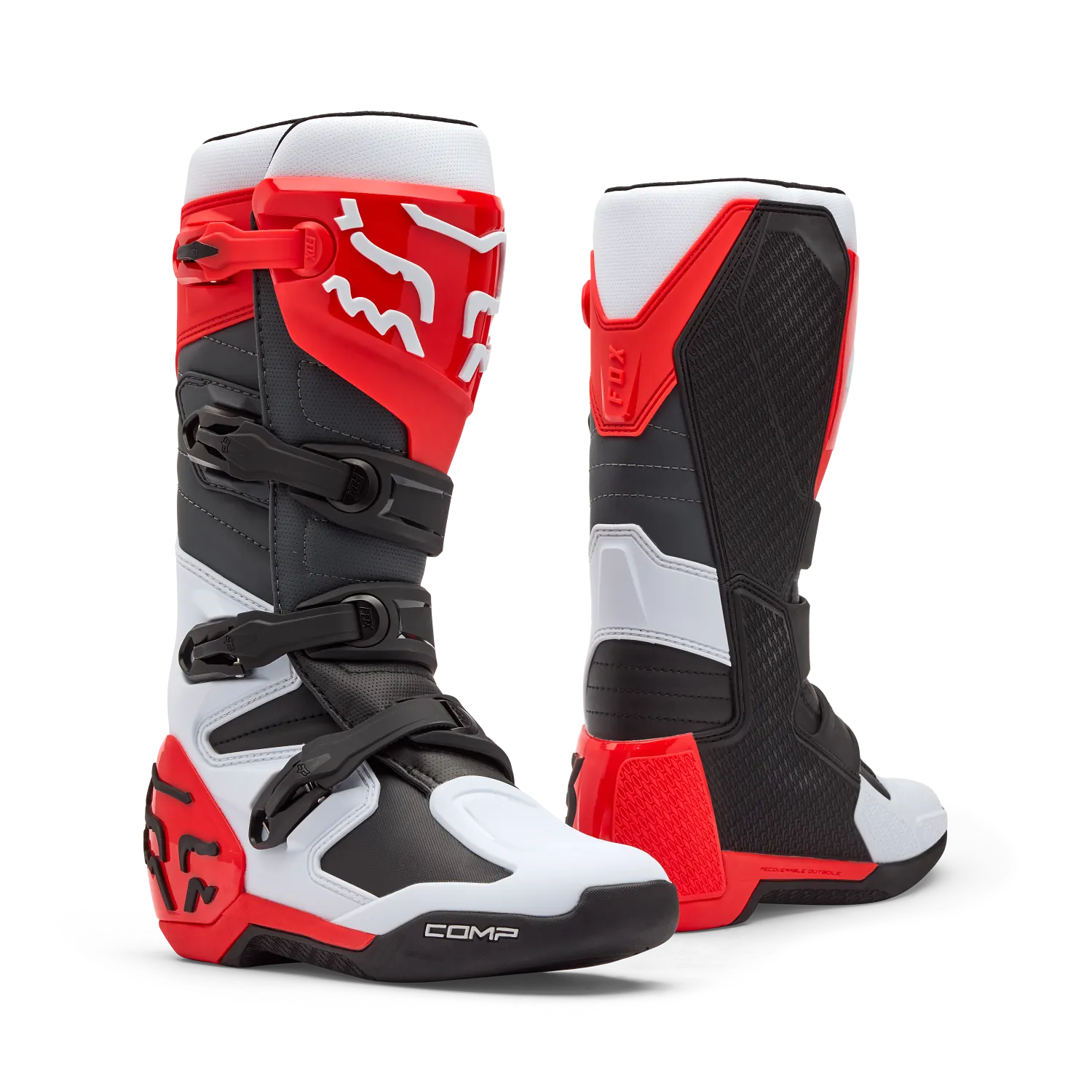 COMP BOOT [WHT/FLO RED] 8