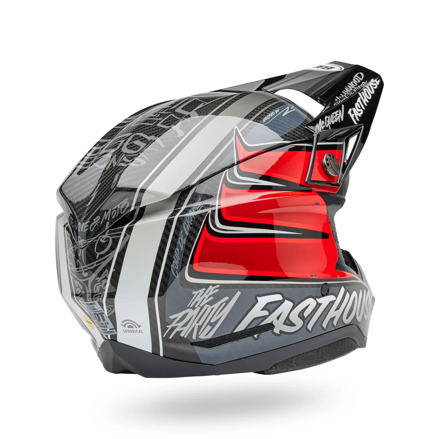 PS MOTO-10 SPHR FH DITD 25 GY/RD M