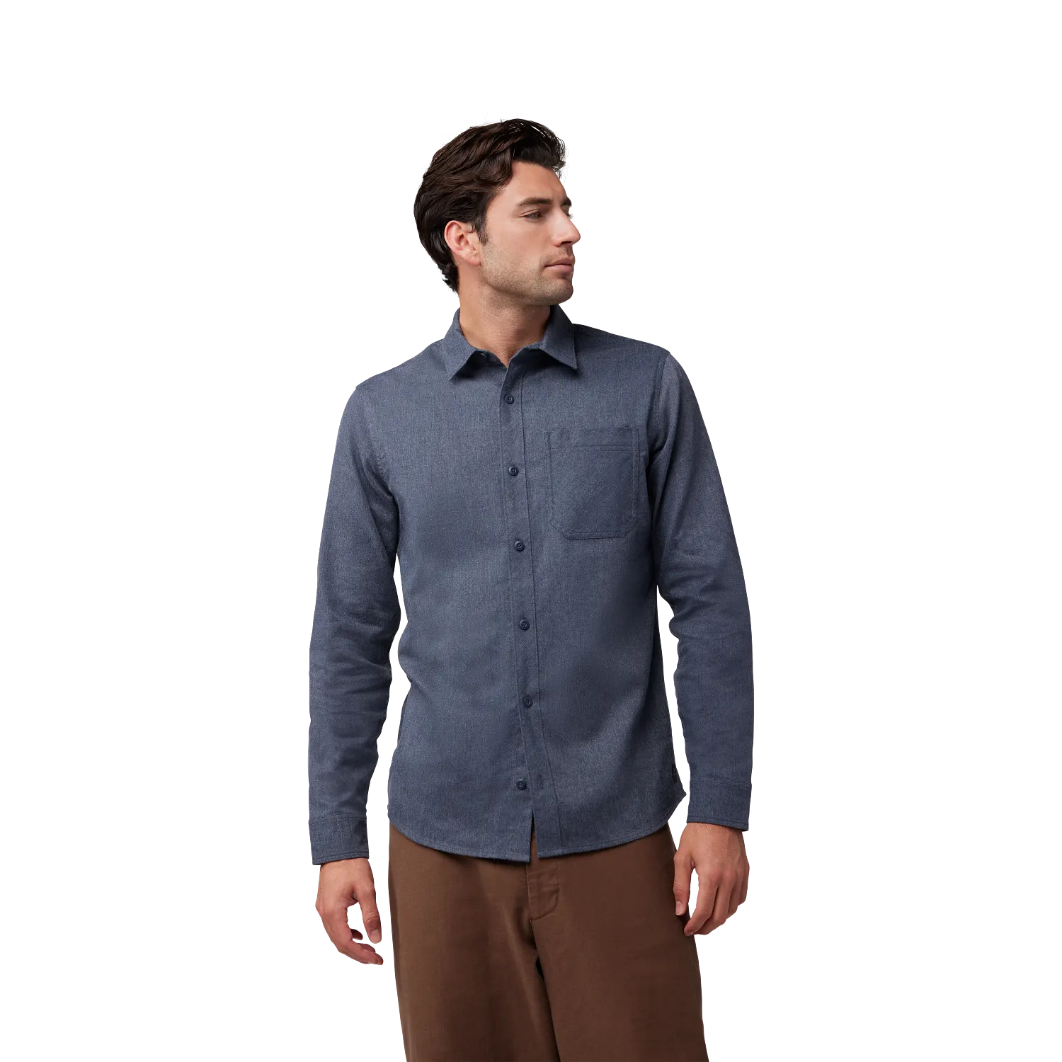 Level Up Chemise en flanelle tiss&eacute;e &agrave; manches longues