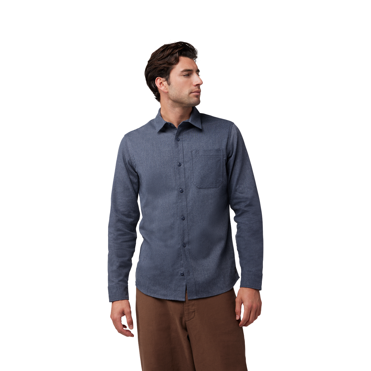 Level Up Woven Long Sleeve Flannel Shirt