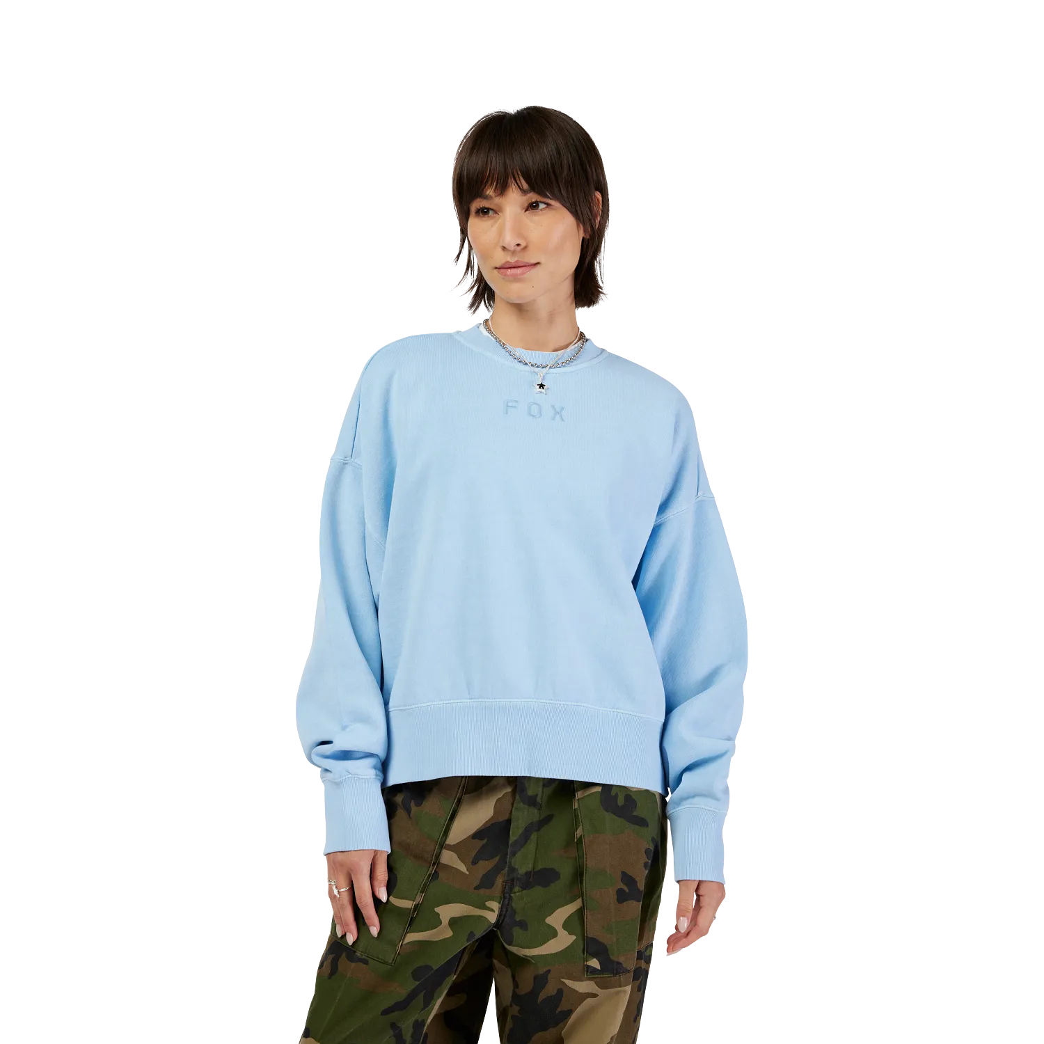 Mot-symbole femmes Pull-over surdimensionn&eacute; de l&rsquo;&eacute;quipage