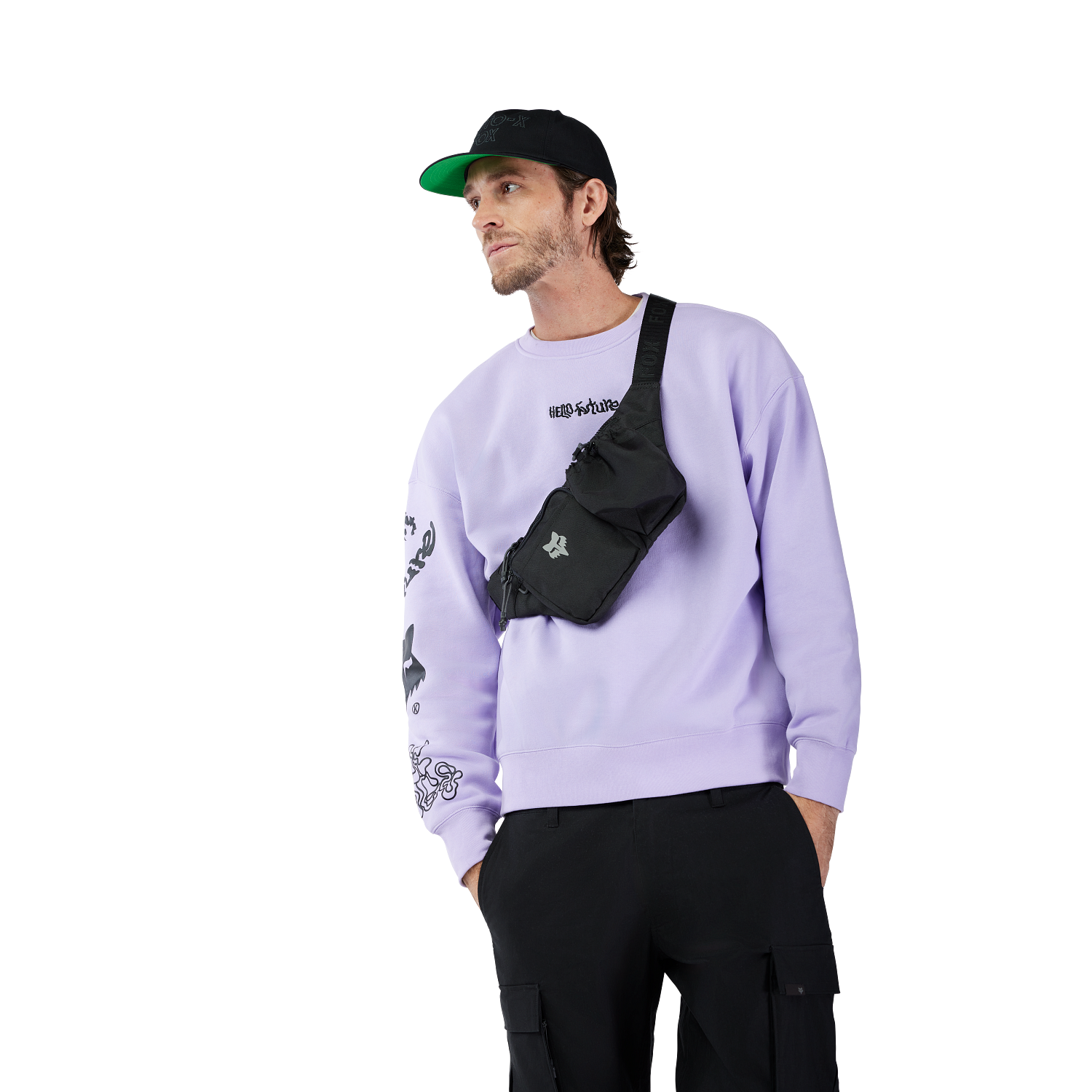 Sudadera Crew Oversize Hello Future