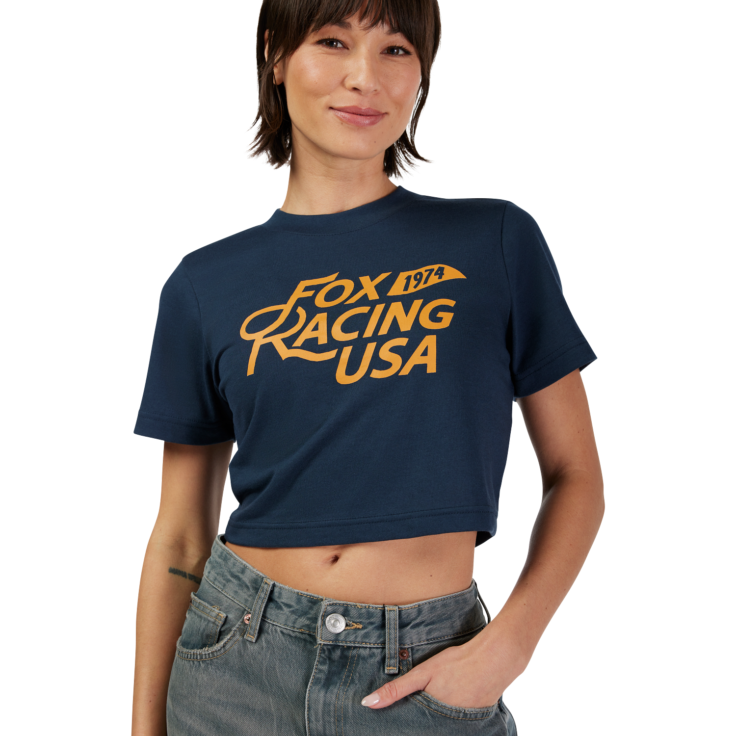 Womens Fox USA Baby Tee