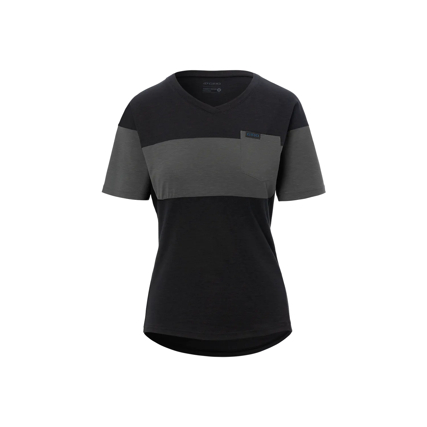 GA W RIDE LT JERSEY BLK/CHAR S- WOP