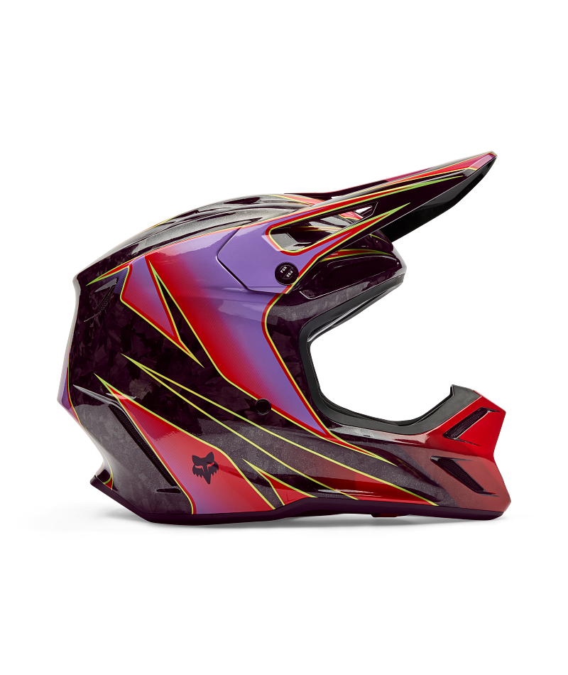 Fox Racing V3 Rs Canvas Helmet - Red