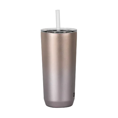 Straw Tumbler, SST Vacuum Insulated, 20oz, Rose Gold Ombre, FW LE